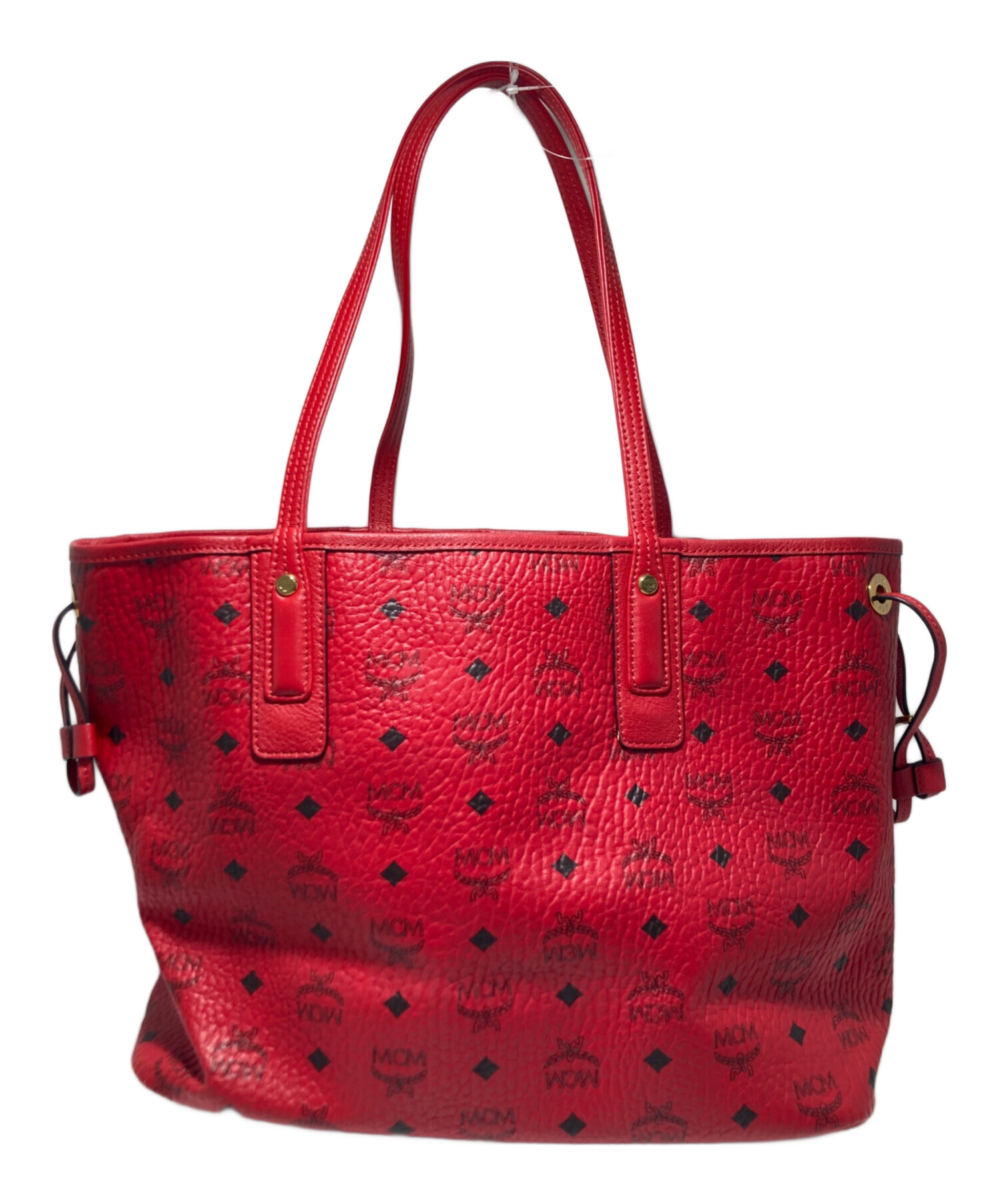 MCM エムシーエム トートバッグ レディース 【古着】【中古】 中古・古着通販】MCM (エムシーエム) リバーシブルトートバッグ レッド