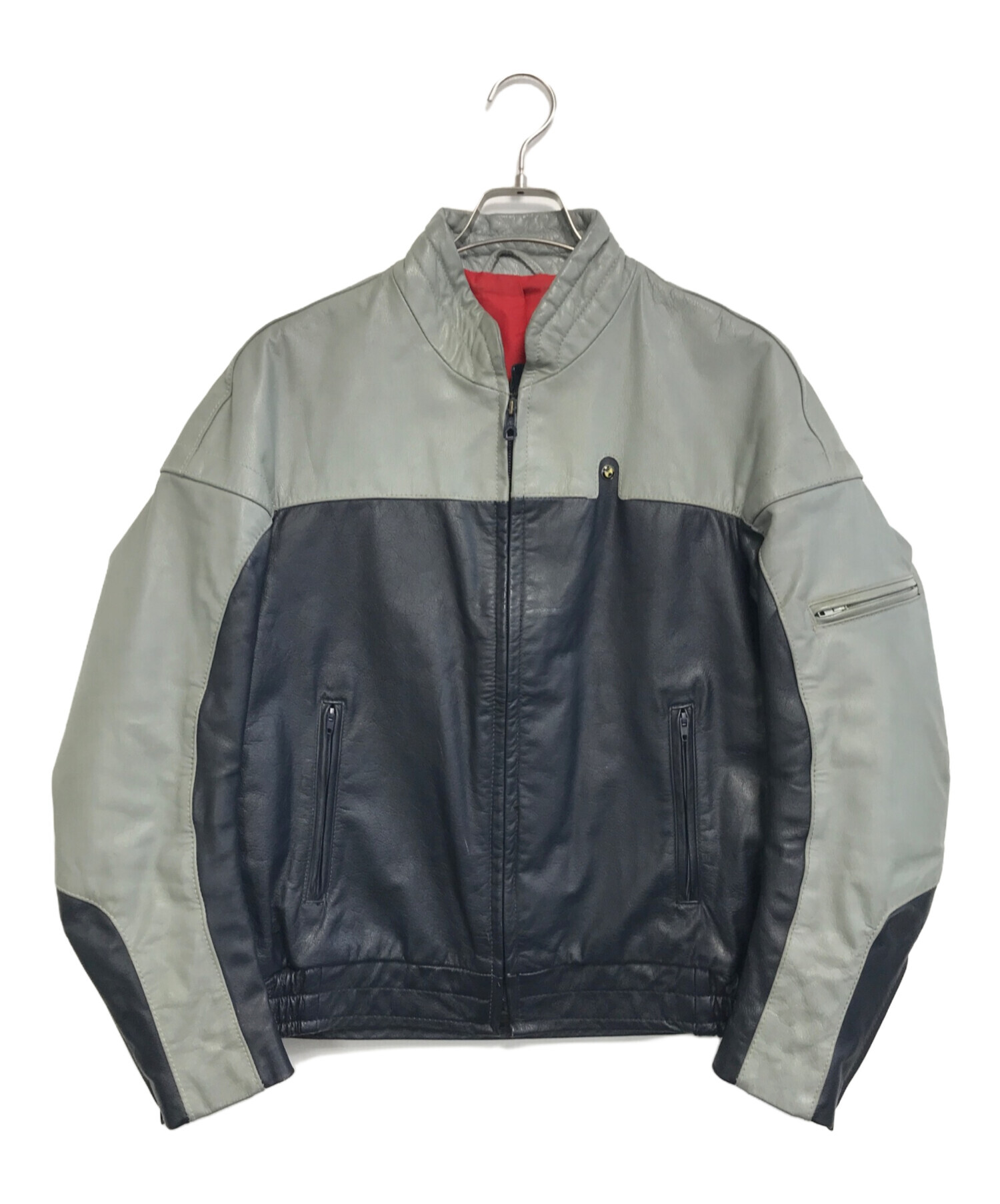 中古・古着通販】BMW (ビーエムダブリュー) レザージャケット ネイビー