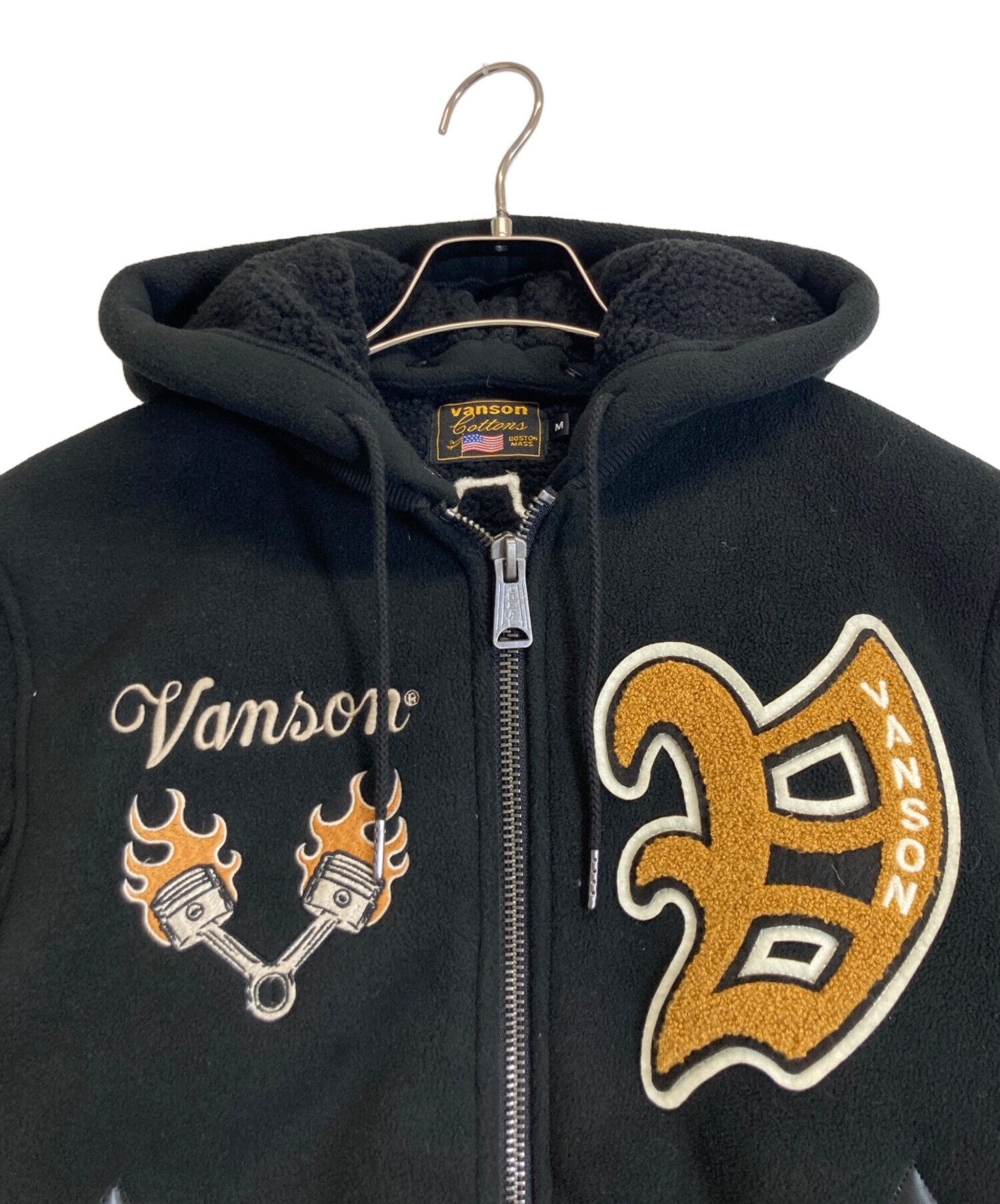 中古・古着通販】VANSON (バンソン) ボンディングスタジャン ブラック
