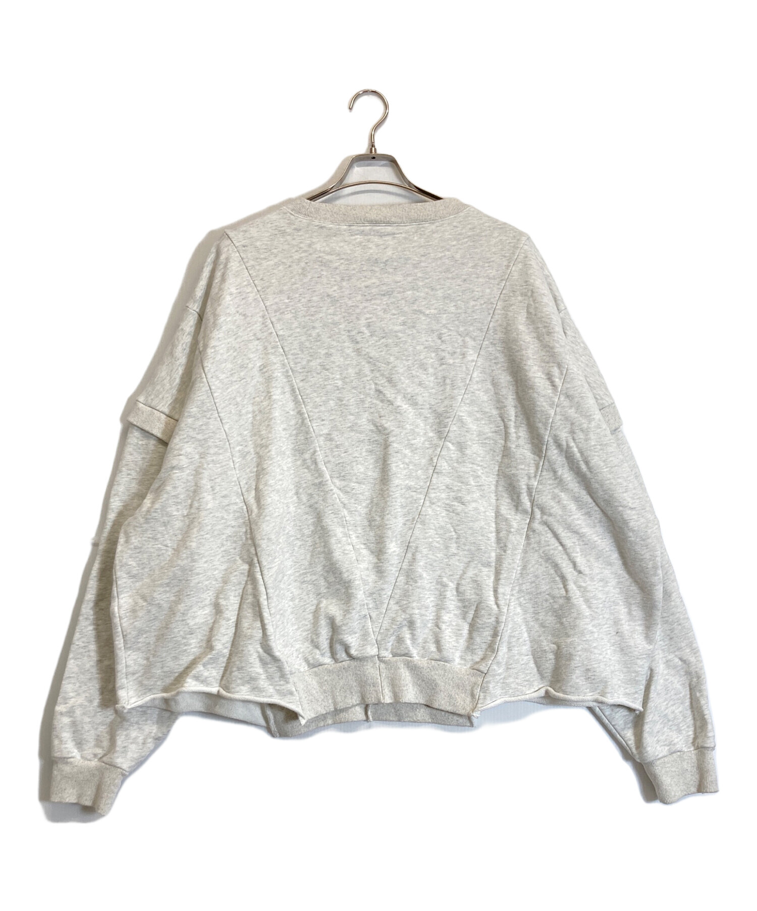 DISCOVERED ディスカバード スウェット L 白 【古着】【中古】【送料無料】 中古・古着通販】DISCOVERED (ディスカバード) リメイクスウェット
