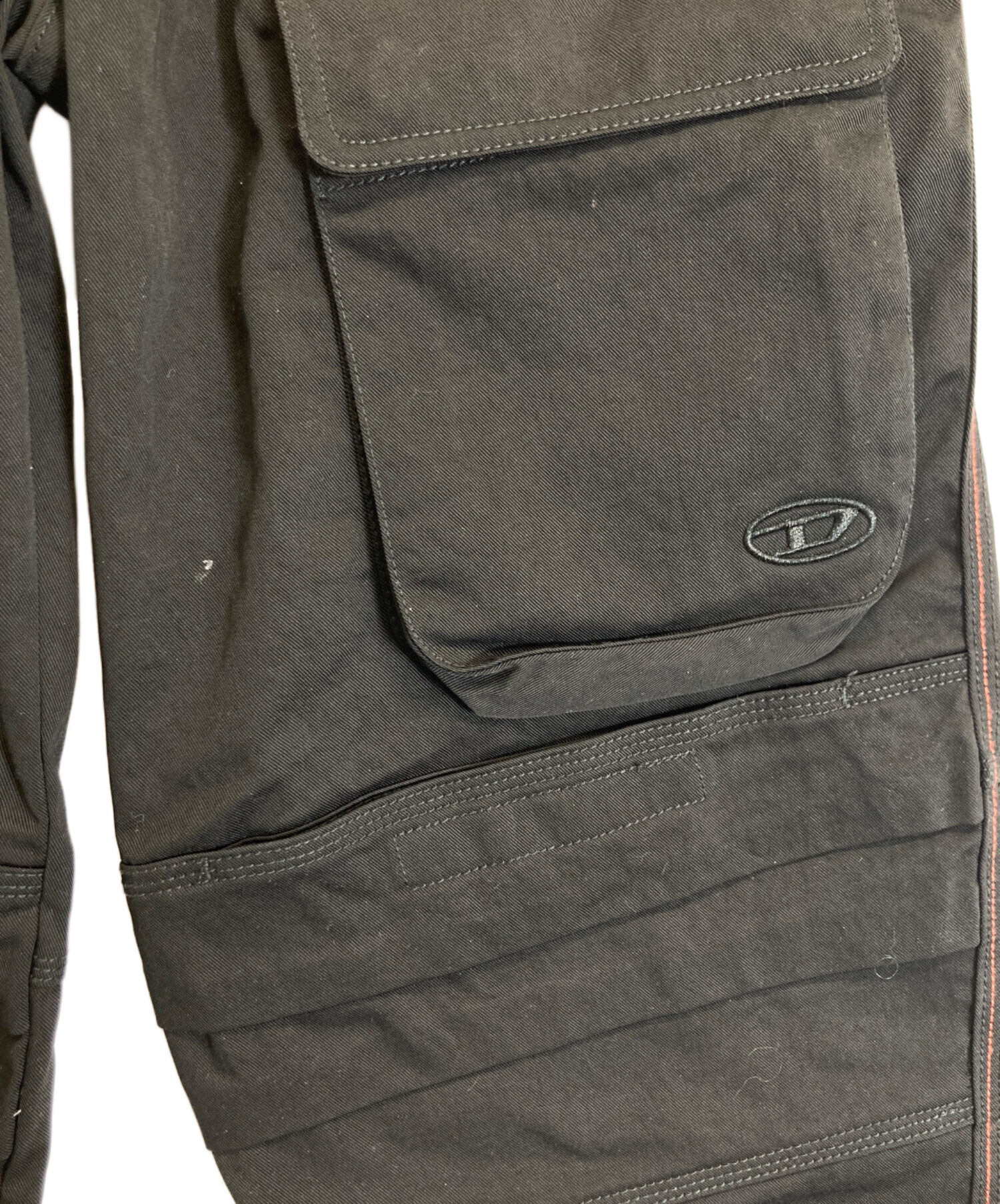 中古・古着通販】DIESEL (ディーゼル) カーゴパンツ ブラック サイズ