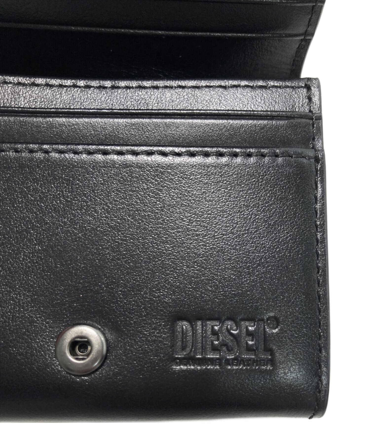 【未使用】DIESEL　革財布 中古・古着通販】DIESEL (ディーゼル) 財布 ブラック｜ブランド・古着
