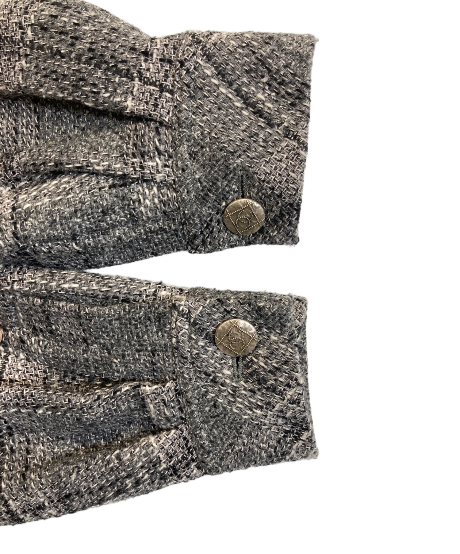 中古・古着通販】CHANEL (シャネル) ココボタンフリルジャケット