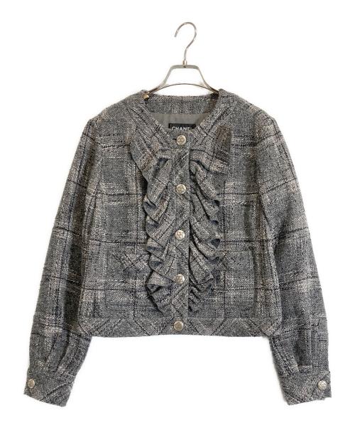 中古・古着通販】CHANEL (シャネル) ココボタンフリルジャケット