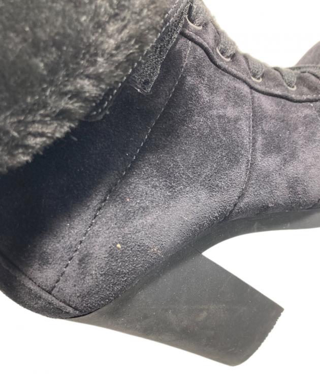 中古・古着通販】PRADA (プラダ) ムートンブーツ ブラック サイズ:38.5