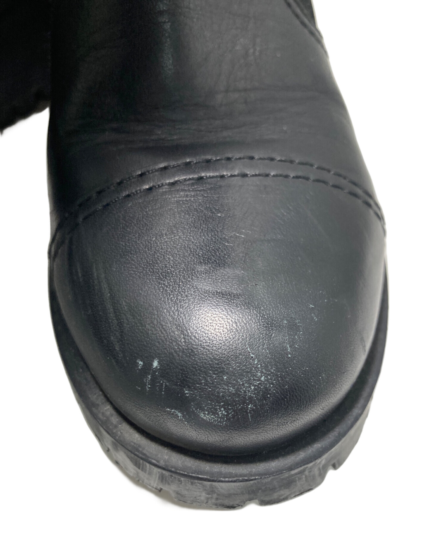 中古・古着通販】PRADA (プラダ) ロングブーツ ブラック サイズ:36 1/2