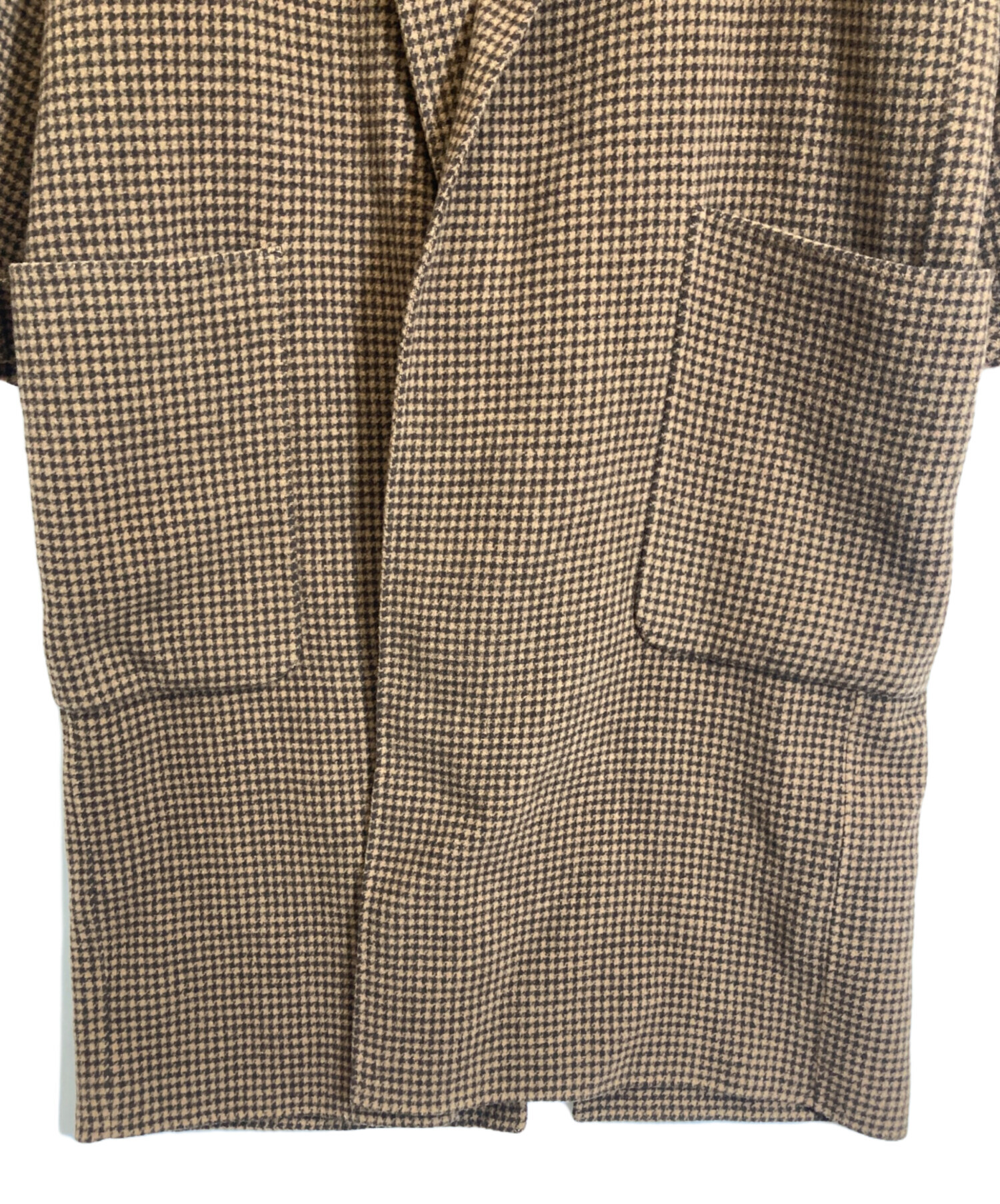 中古・古着通販】TODAYFUL (トゥデイフル) Over Check Coat ブラウン