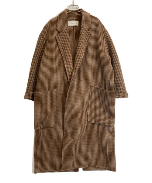 中古・古着通販】TODAYFUL (トゥデイフル) Over Check Coat ブラウン