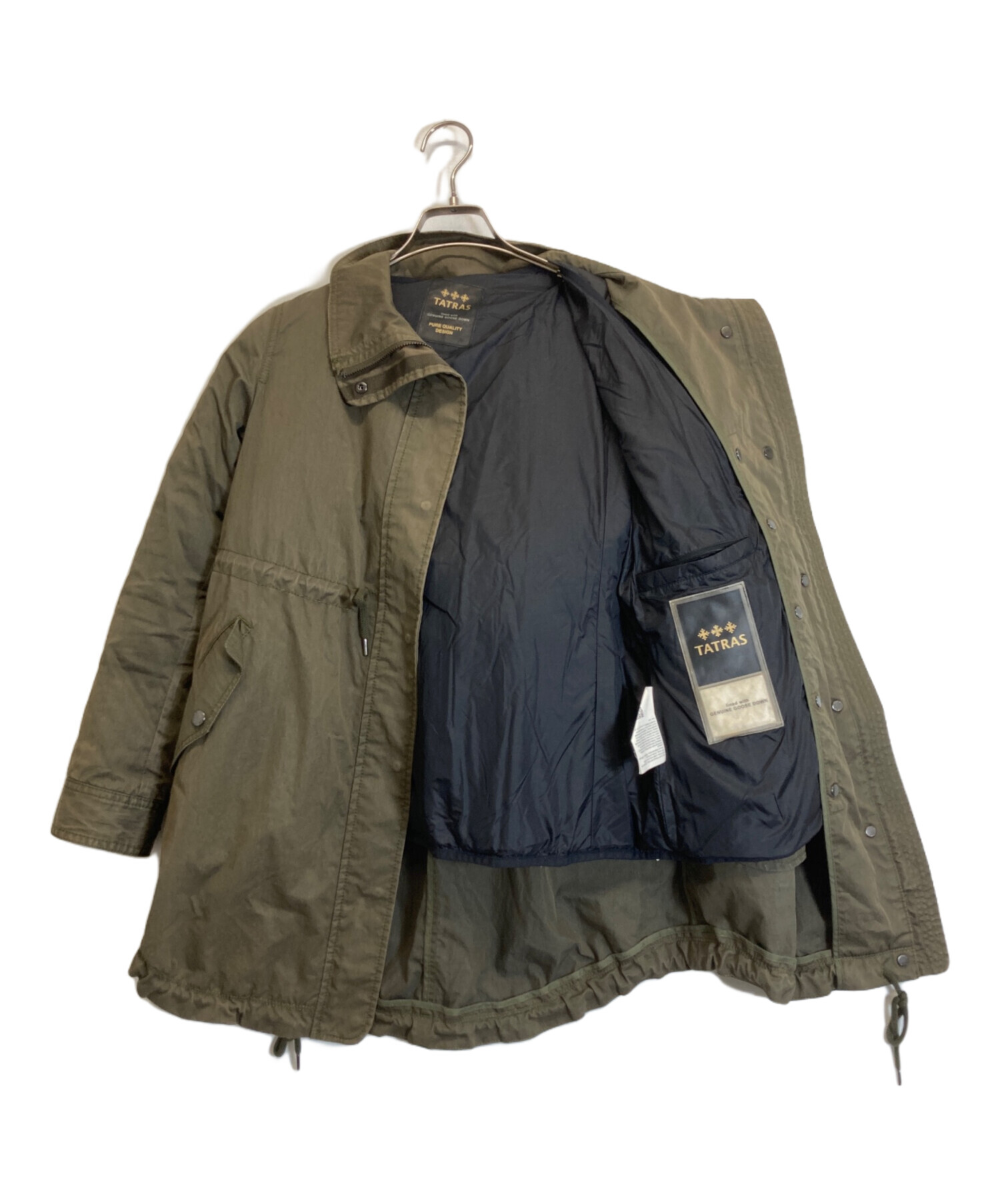 【未使用級】タトラス TATRAS モッズコート LTA9IS47 M相当 中古・古着通販】TATRAS (タトラス) ダウンライナー付きモッズコート