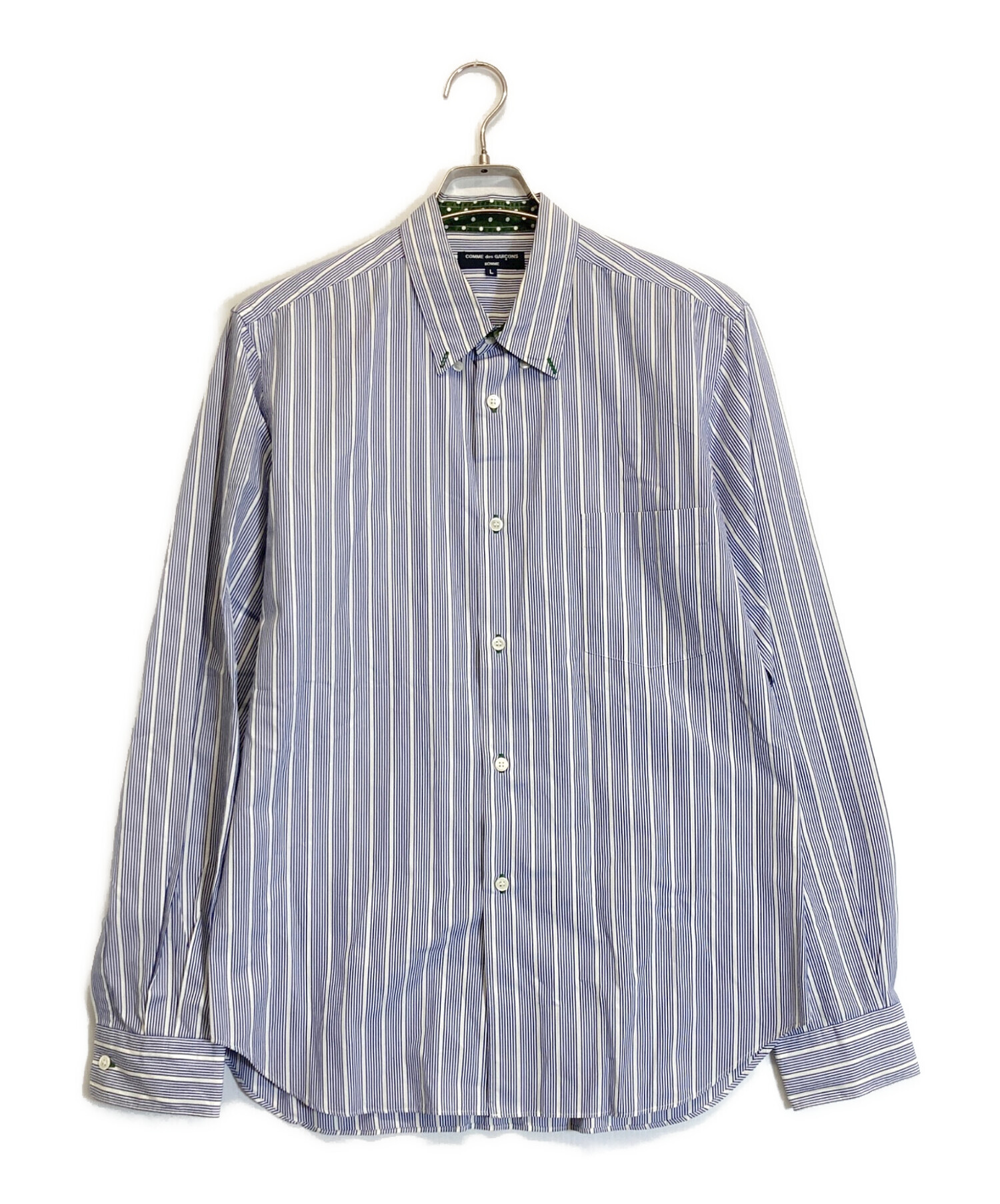 COMME des GARÇONS HOMME ストライプ長袖シャツビンテージ品 中古・古着通販】COMME des GARCONS HOMME (コムデギャルソン オム