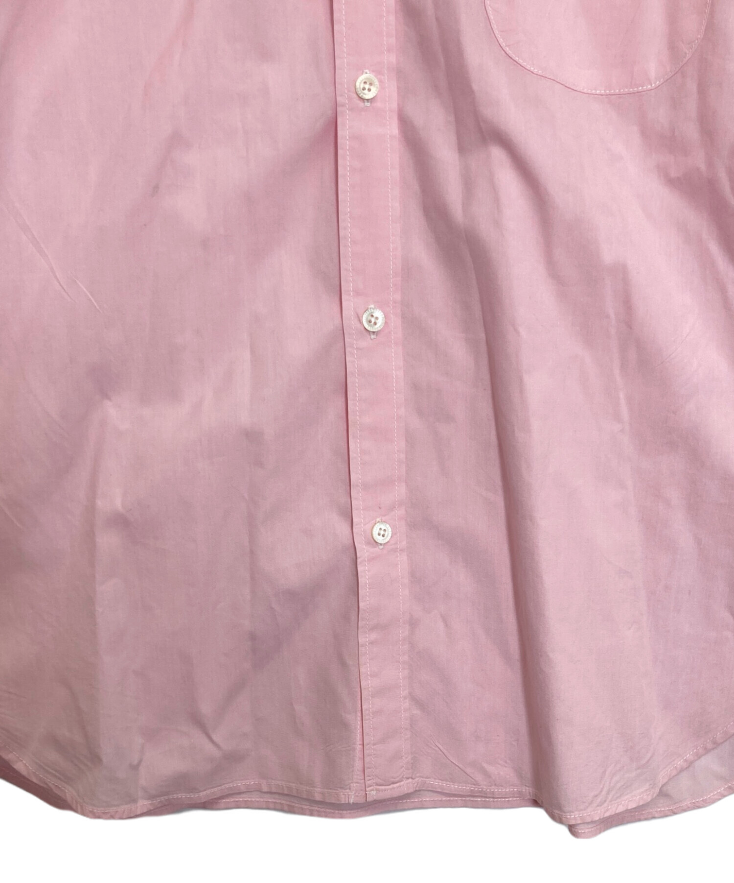 コムデギャルソン HOMME DEUX 無地 長袖シャツ L ピンク 中古・古着通販】COMME des GARCONS HOMME (コムデギャルソン オム