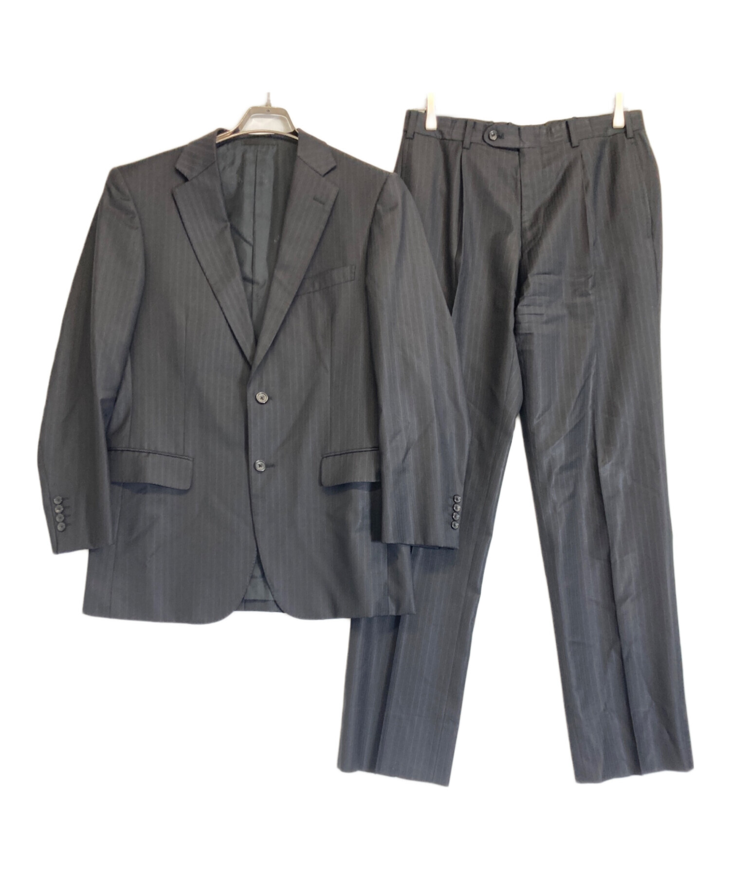 中古・古着通販】BURBERRY (バーバリー) セットアップスーツ ブラック