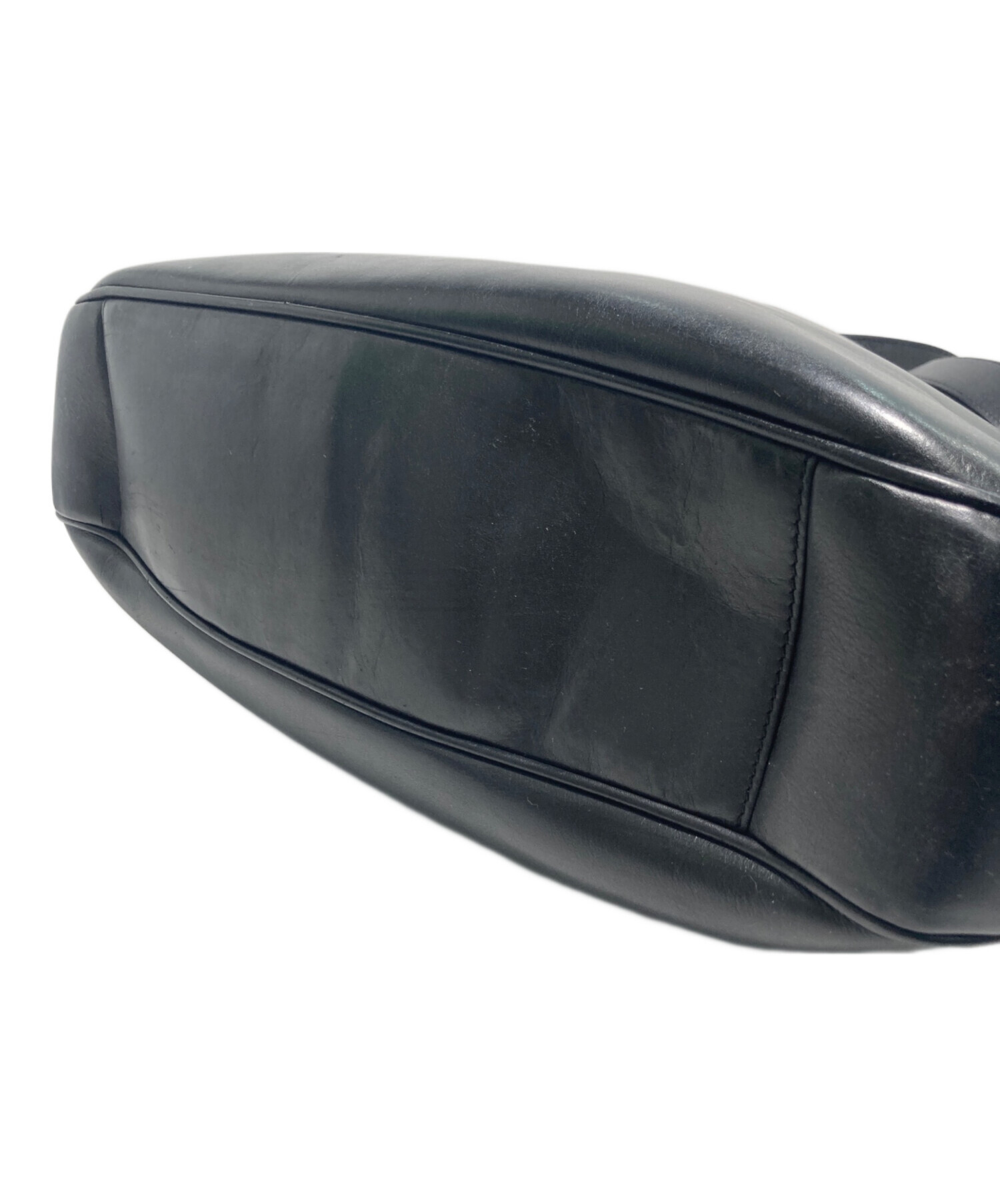 中古・古着通販】GUCCI (グッチ) バンブーハンドバッグ ブラック