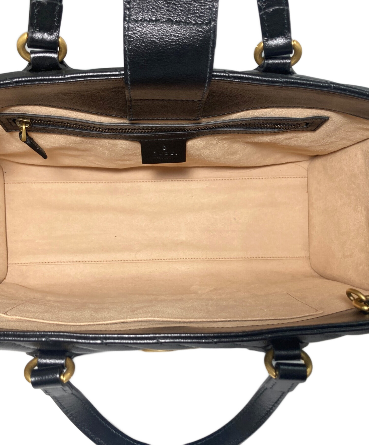 中古・古着通販】GUCCI (グッチ) ハンドバッグ ブラック｜ブランド