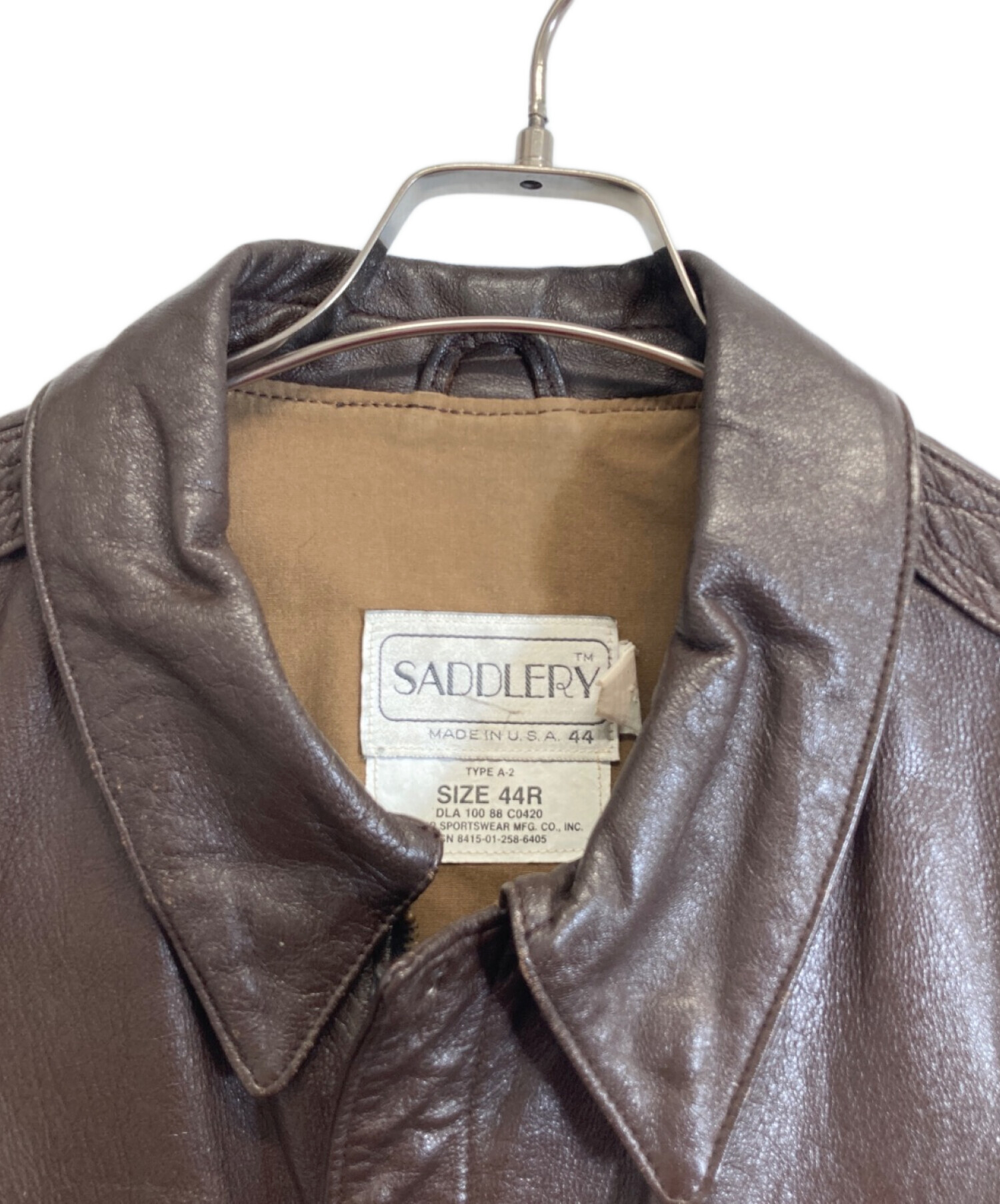 中古・古着通販】SADDLERY (サドリー) レザージャケット ブラウン 