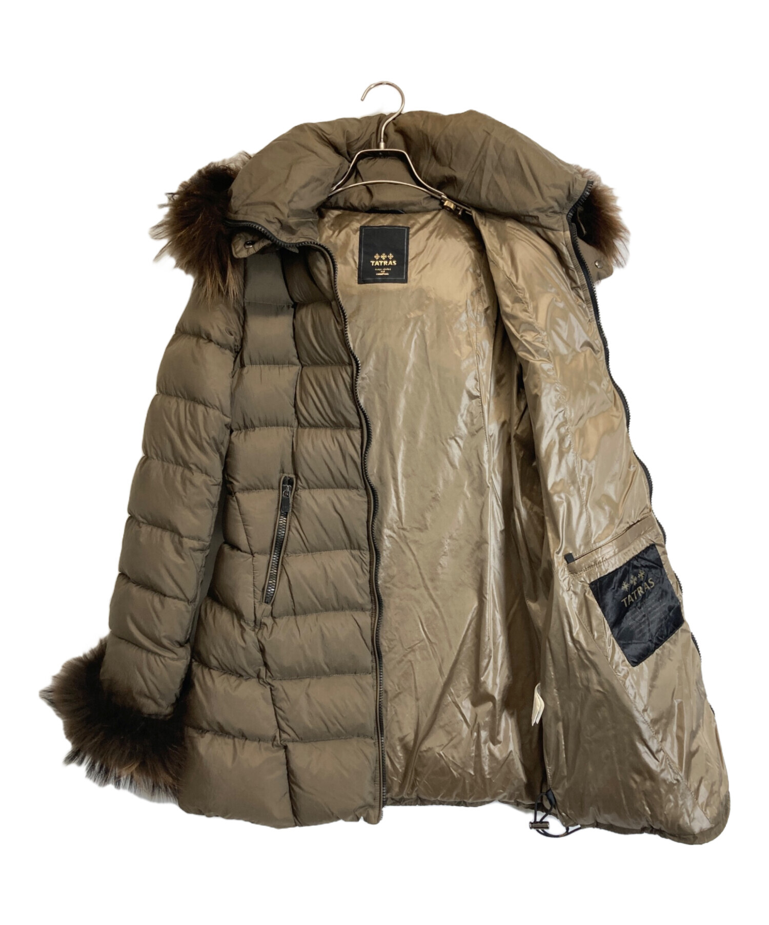 中古・古着通販】TATRAS (タトラス) ダウンコート オリーブ サイズ:02