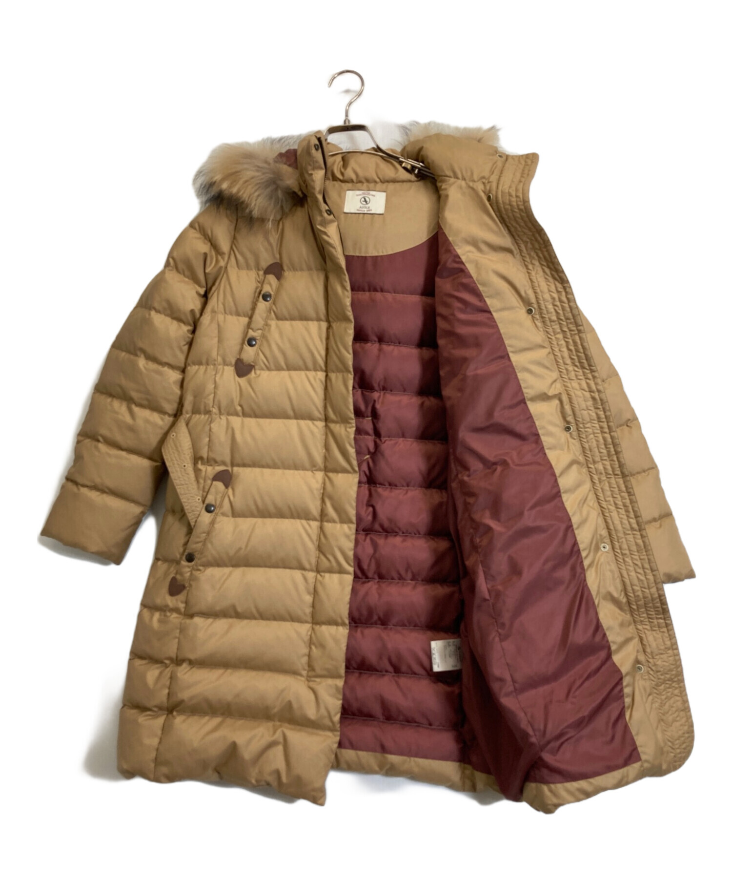 中古・古着通販】AIGLE (エーグル) ダウンコート ベージュ サイズ:M 