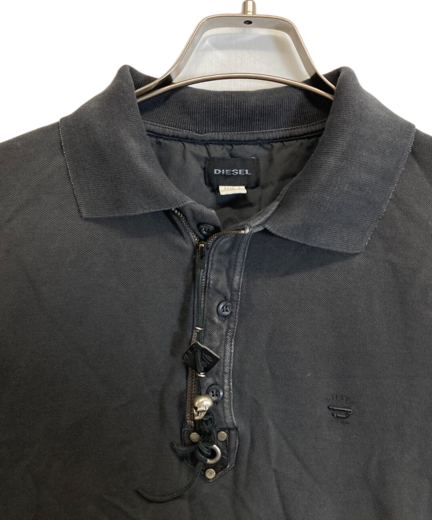 中古・古着通販】DIESEL (ディーゼル) ポロシャツ グレー サイズ:S 