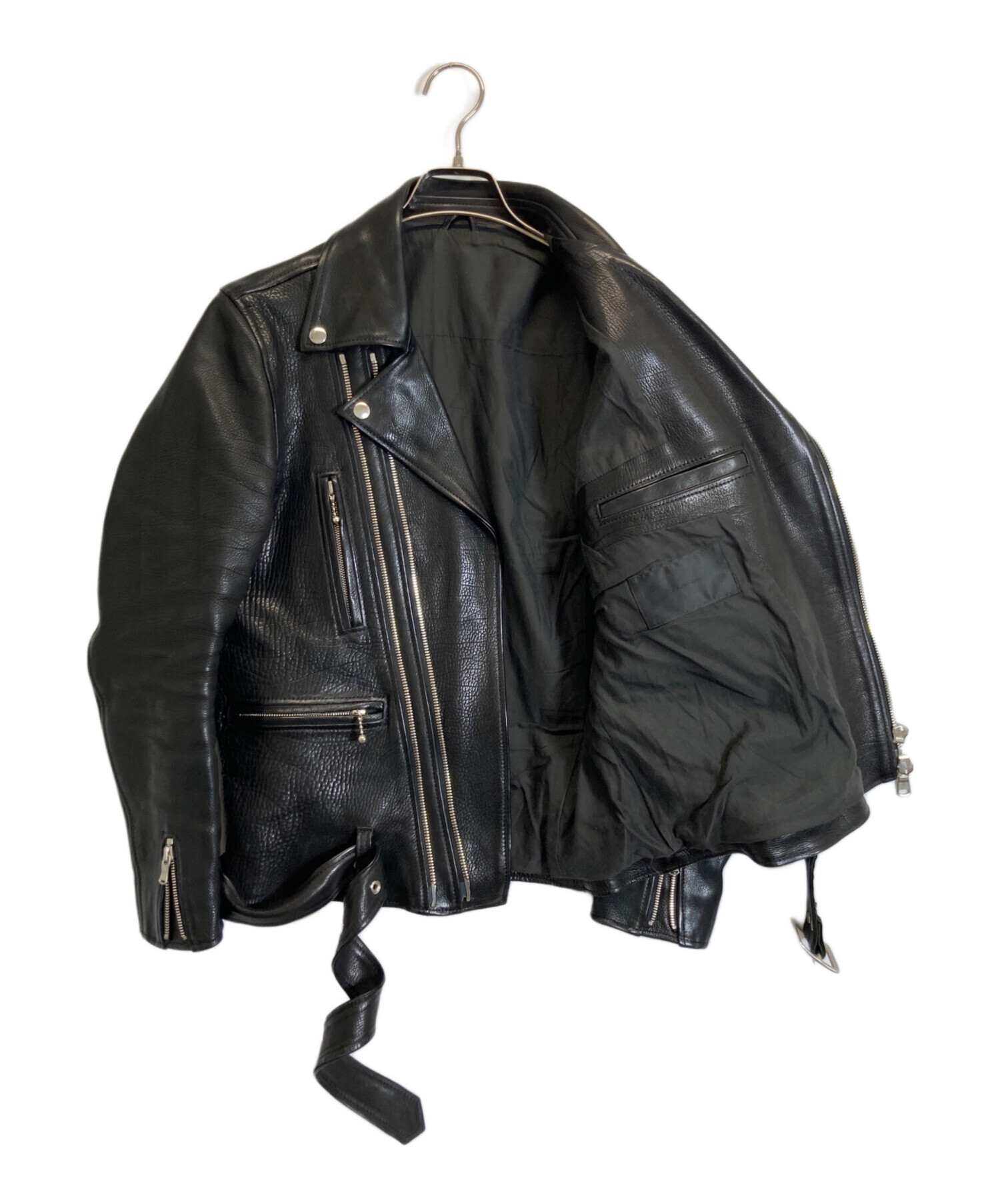THE VIRIDI-ANNEヴィリジアン　ディアスキンレザージャケット 1 黒 ザ ヴィリディアン The Viridi-anne Leather Jacket （Black