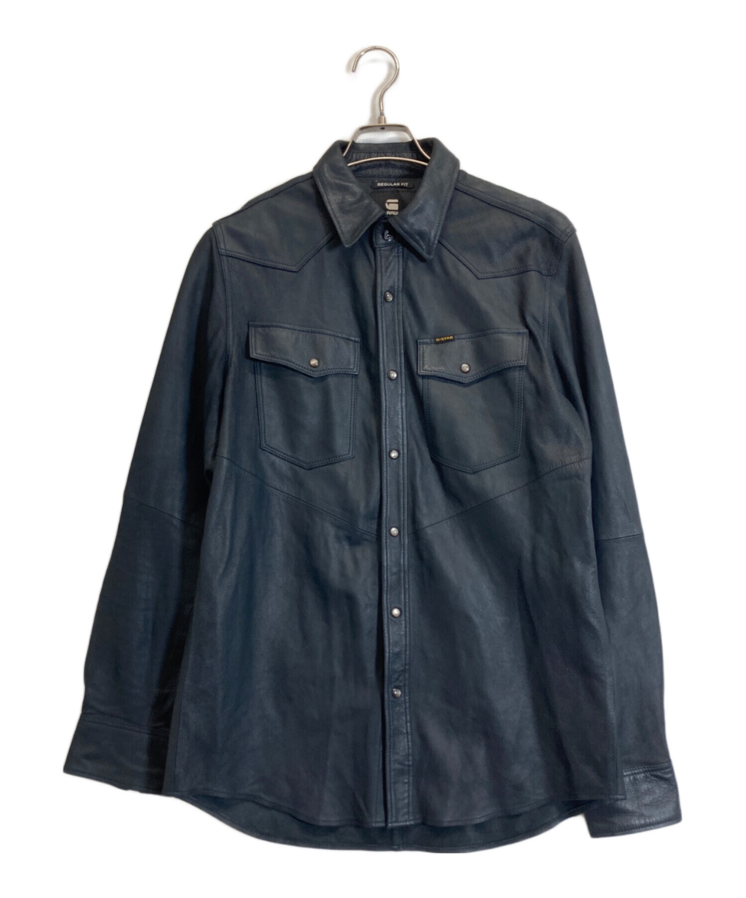 中古・古着通販】G-STAR RAW (ジースターロゥ) レザーシャツジャケット