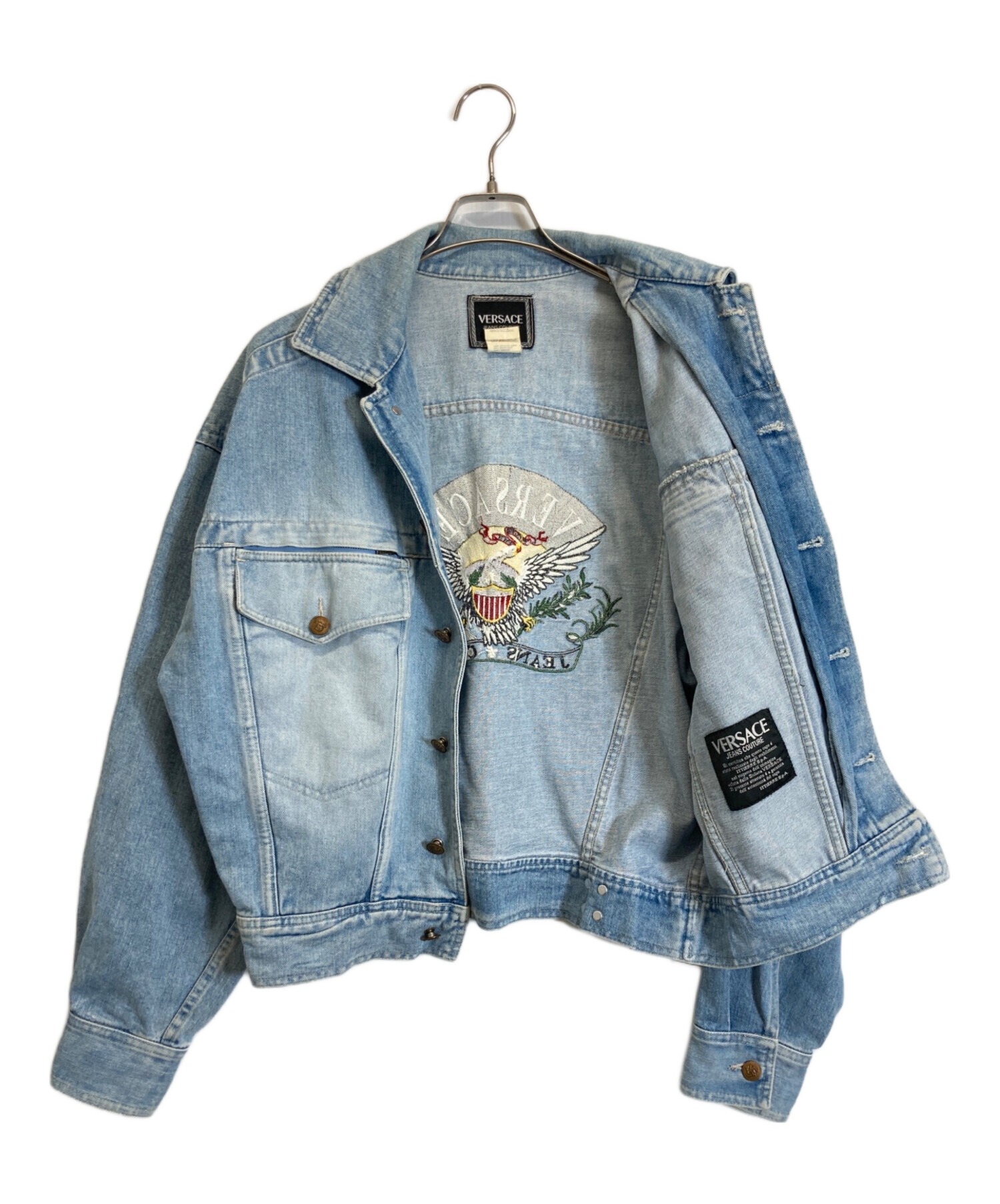 中古・古着通販】VERSACE (ヴェルサーチェ) バック刺繍デニム