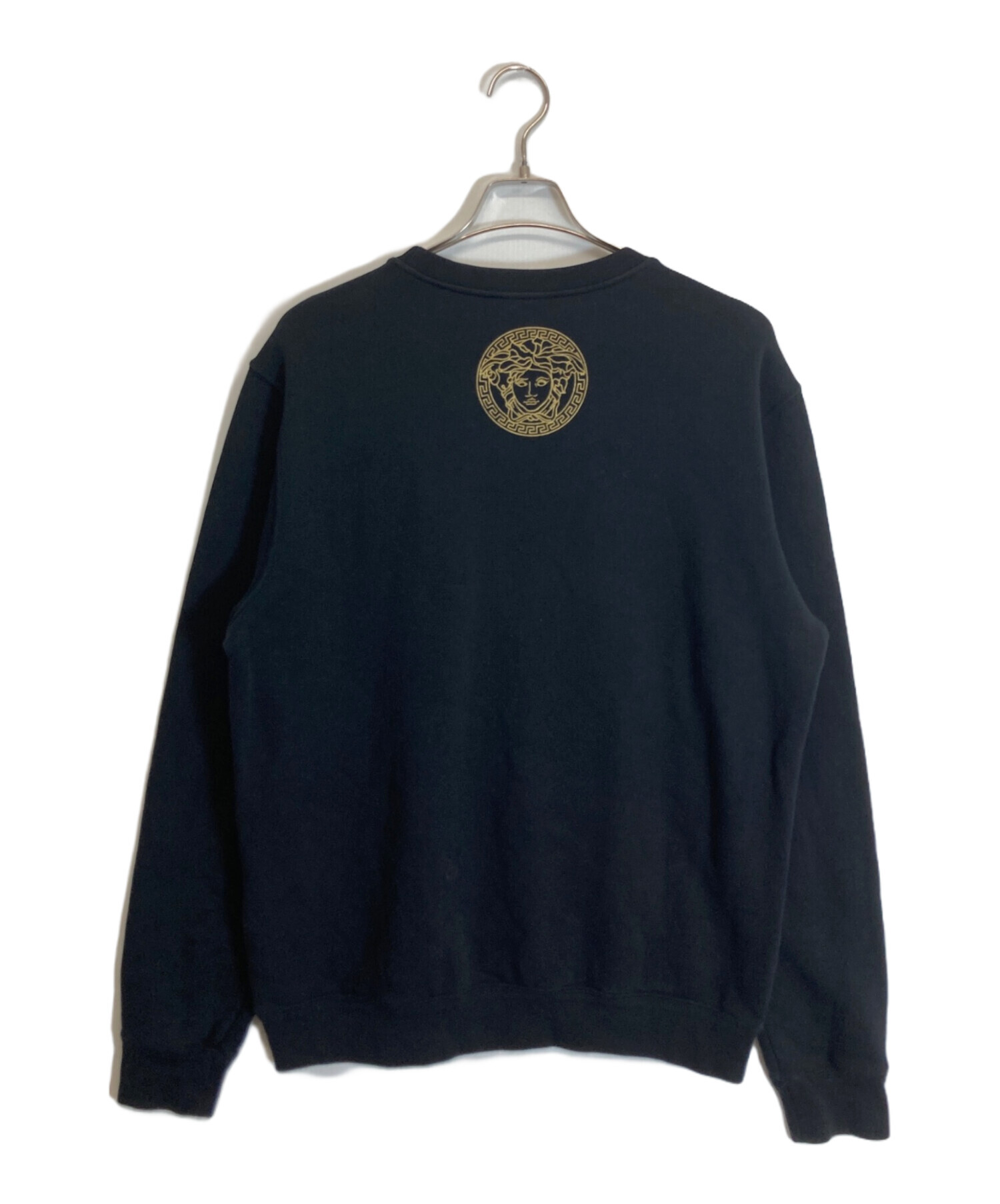 中古・古着通販】VERSACE (ヴェルサーチェ) ロゴスウェット ブラック