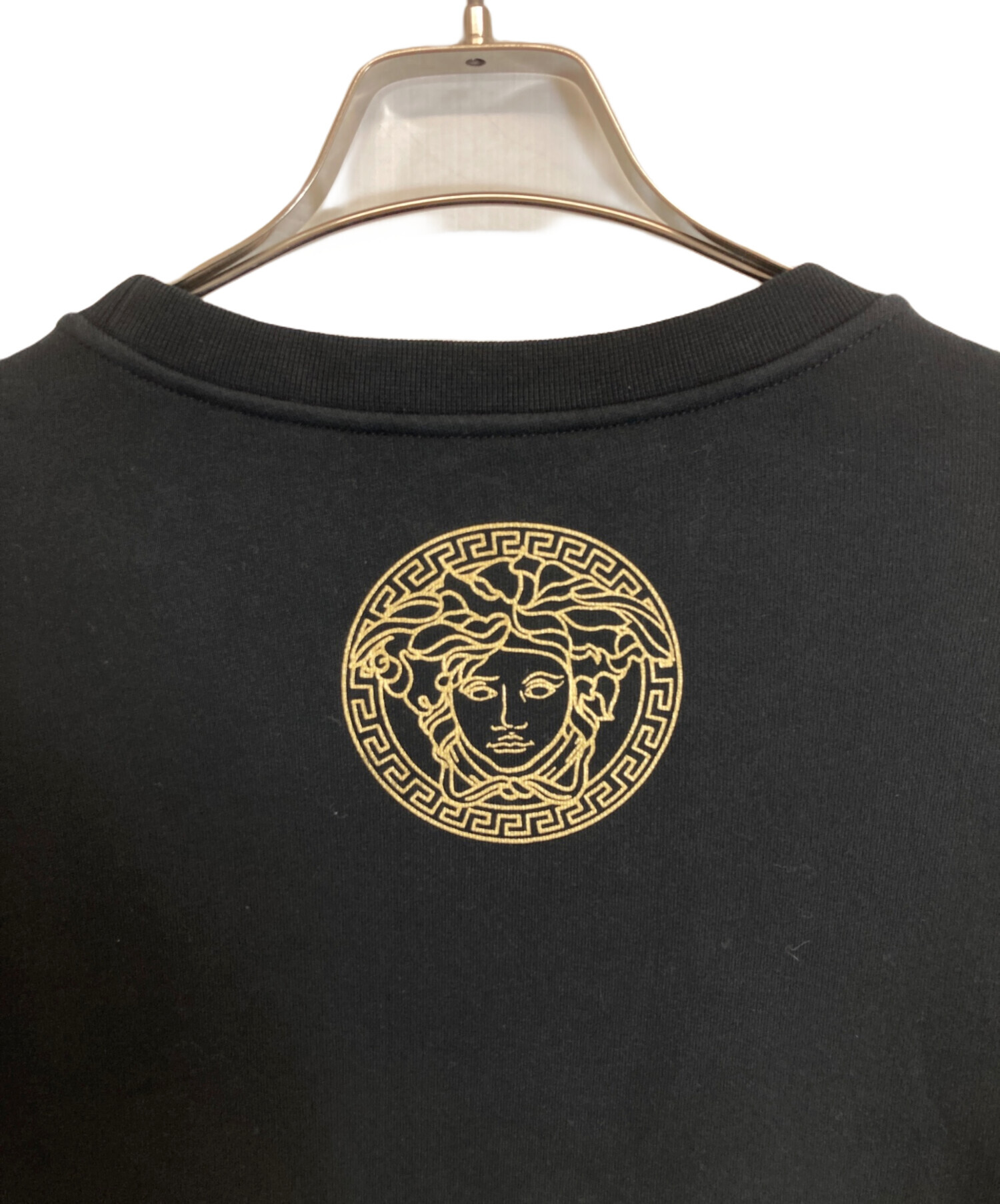 中古・古着通販】VERSACE (ヴェルサーチェ) ロゴスウェット ブラック