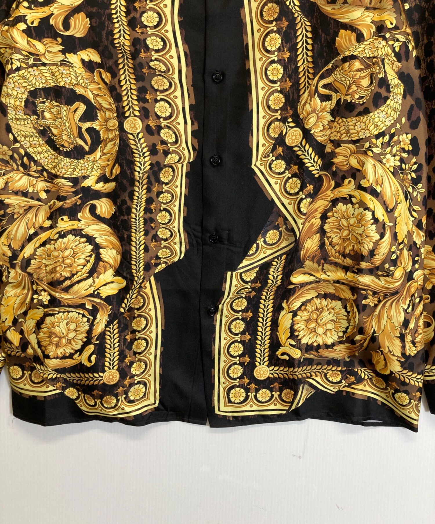 中古・古着通販】VERSACE (ヴェルサーチェ) 総柄シャツ ブラック