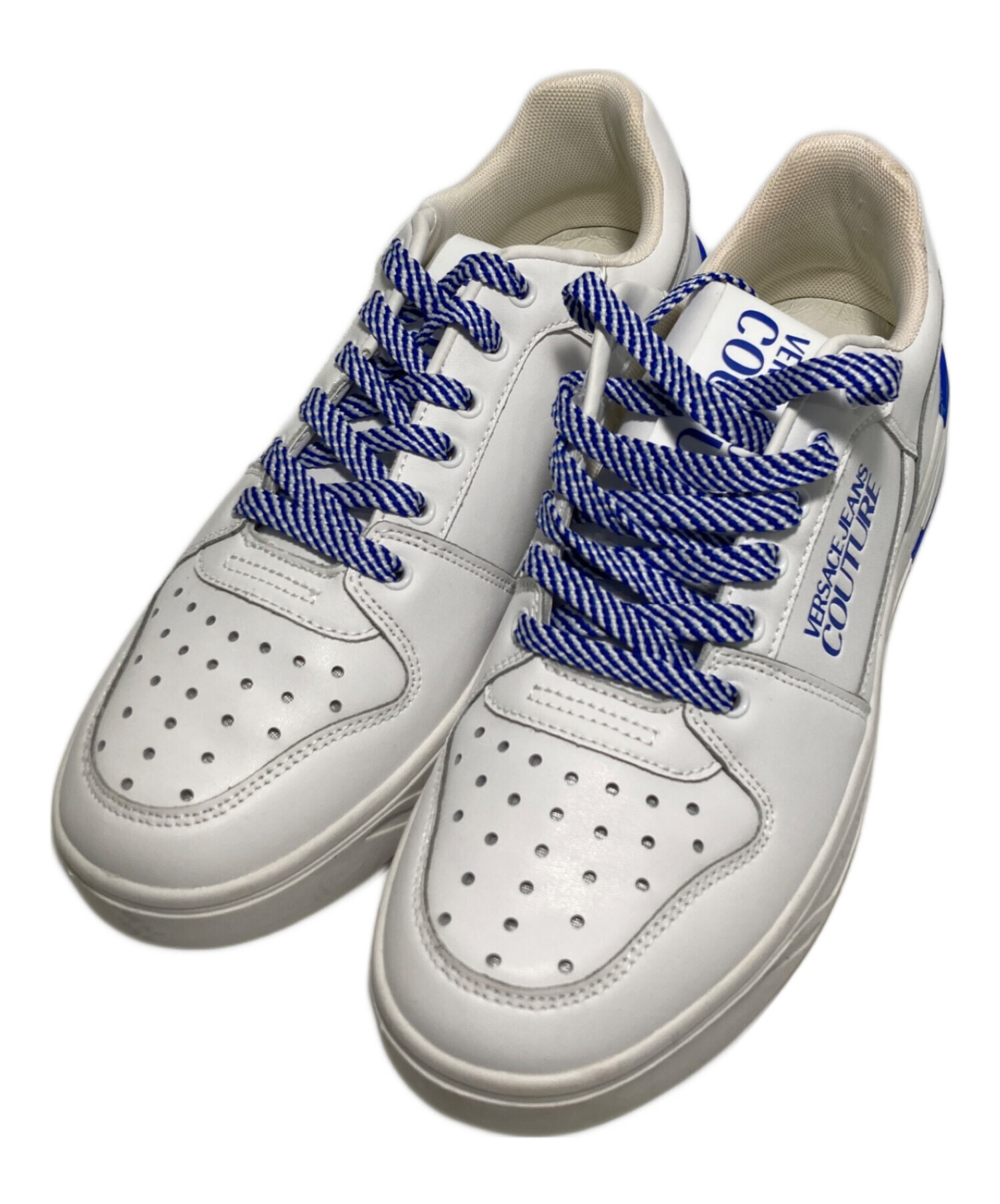 中古・古着通販】VERSACE (ヴェルサーチェ) ロゴスニーカー ブルー