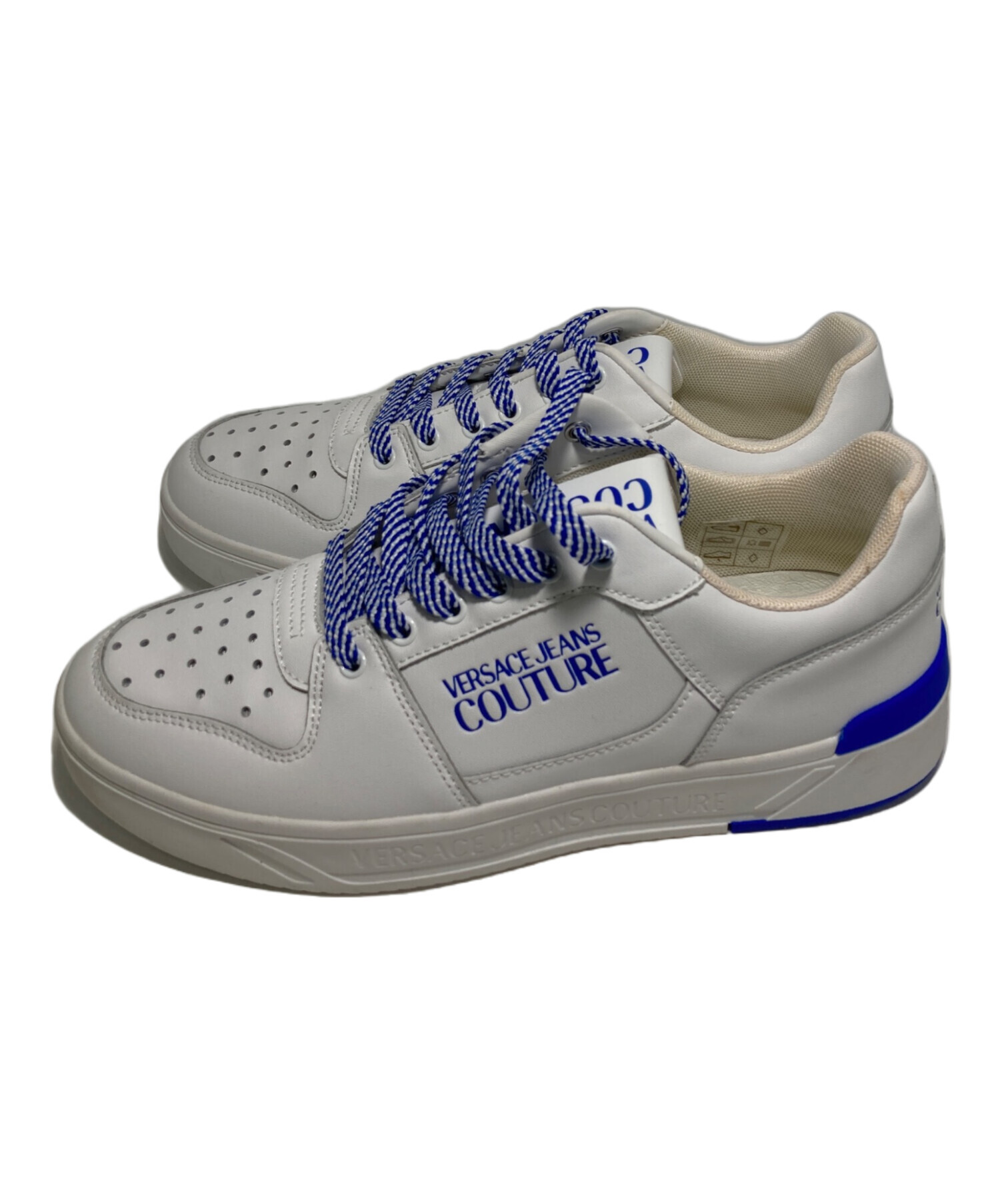 中古・古着通販】VERSACE (ヴェルサーチェ) ロゴスニーカー ブルー