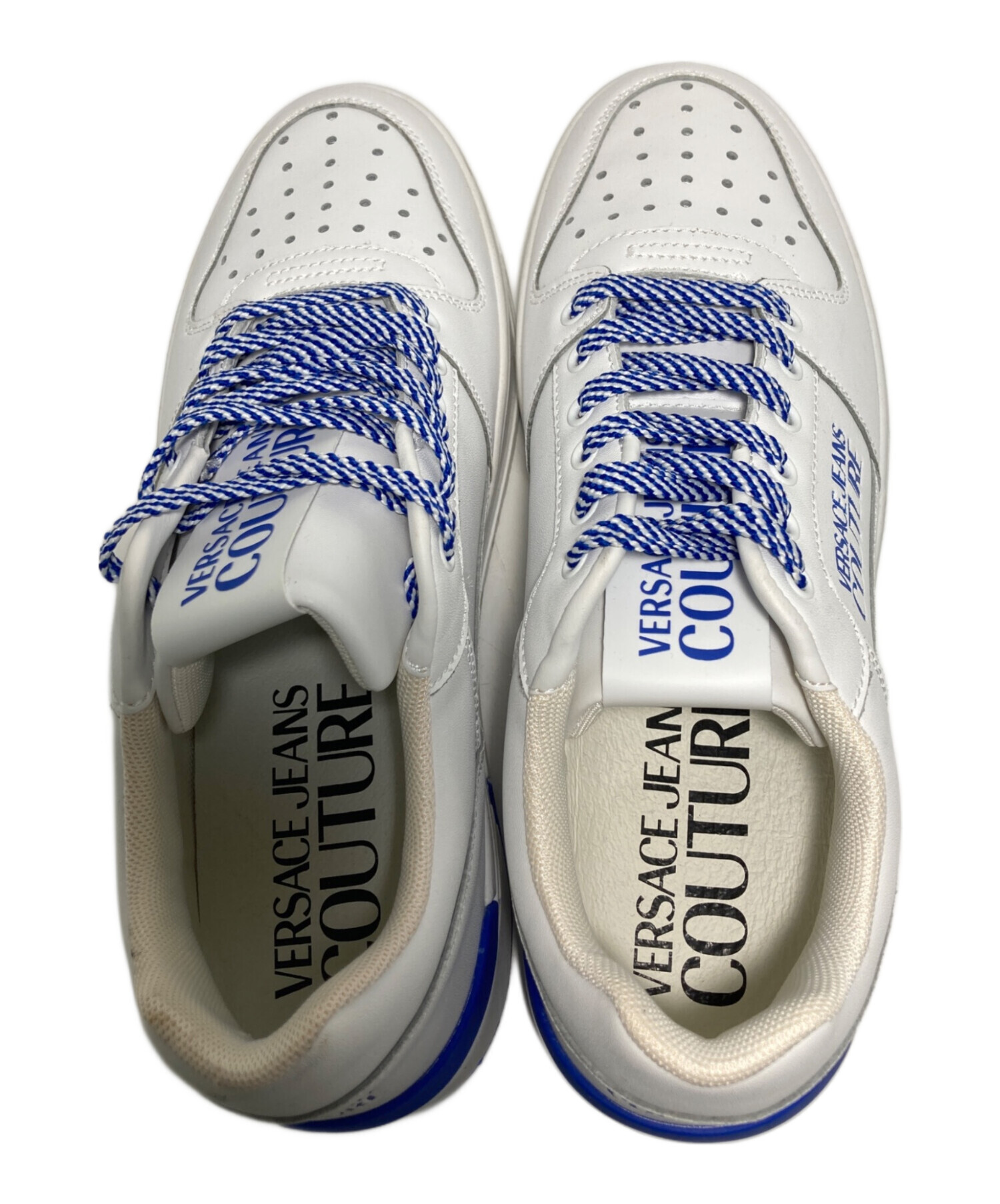 中古・古着通販】VERSACE (ヴェルサーチェ) ロゴスニーカー ブルー