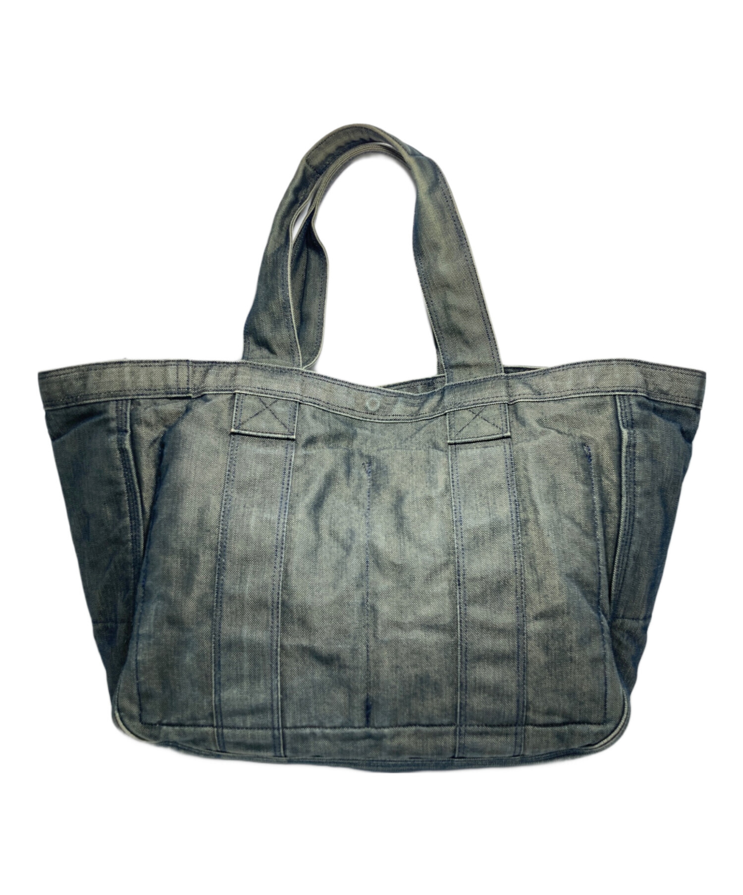 porter デニムトートバック 中古・古着通販】PORTER (ポーター) デニムトートバッグ インディゴ