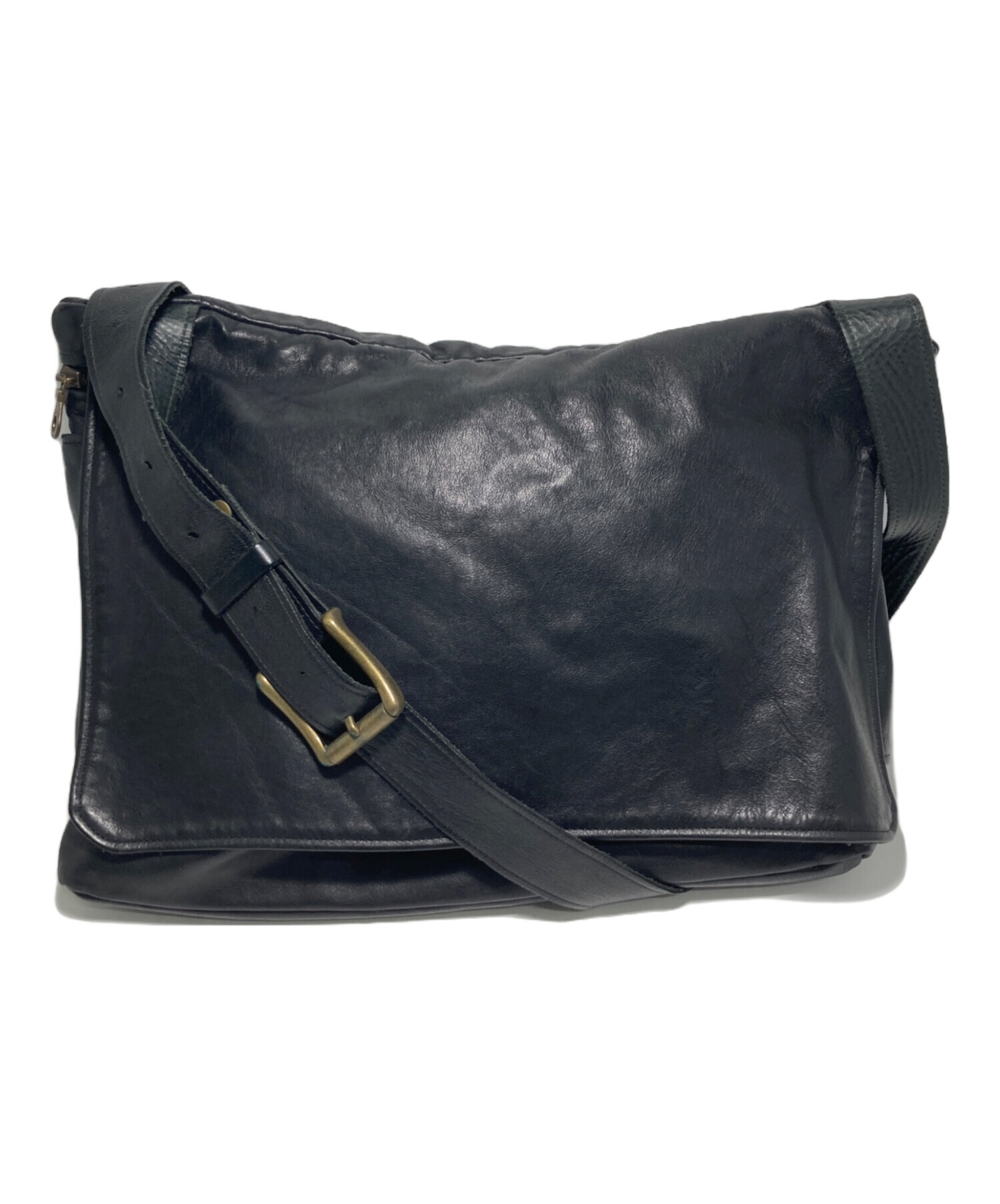 中古・古着通販】Jas-M.B. (ジャスエムビー) レザーショルダーバッグ