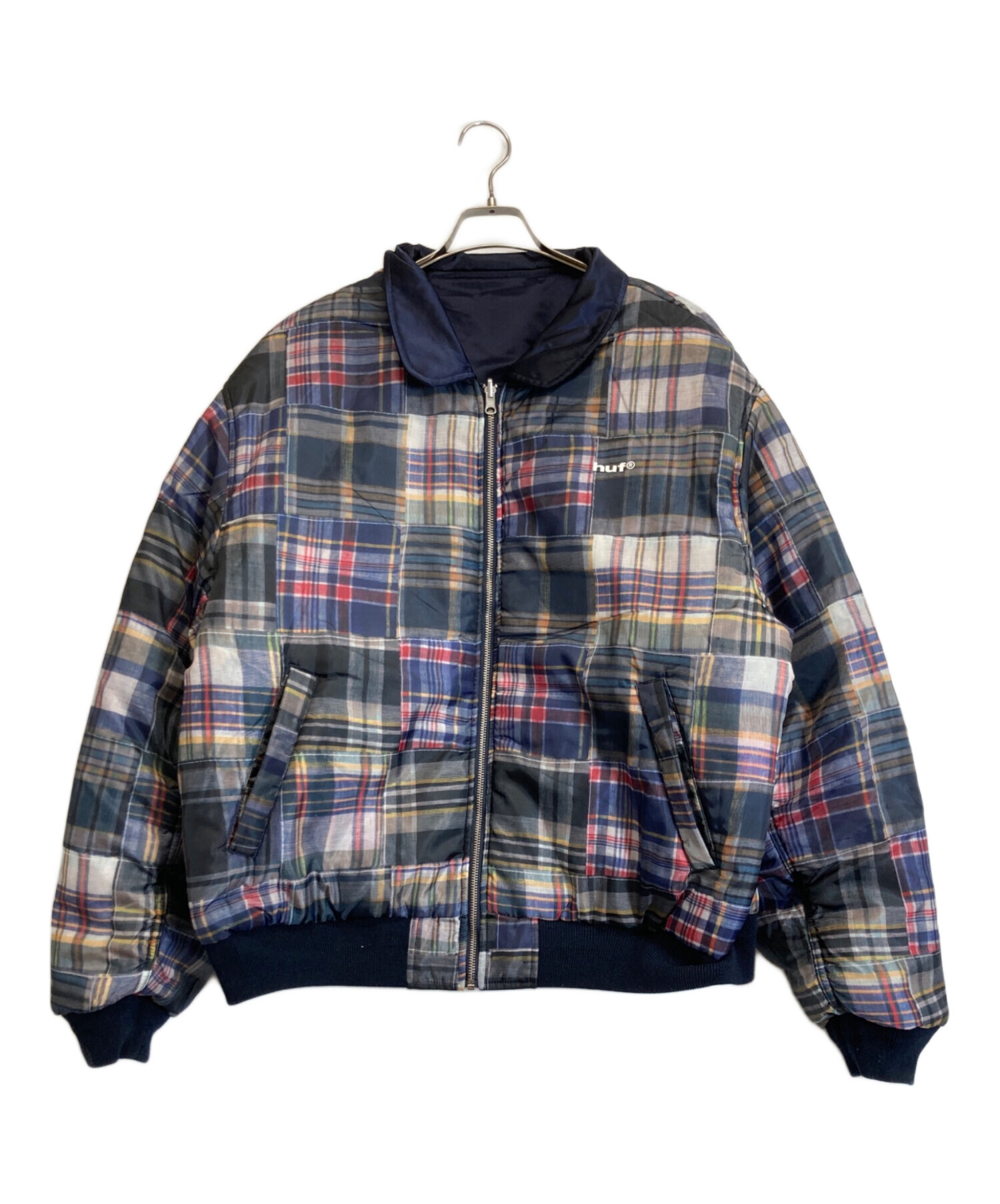 中古・古着通販】HUF (ハフ) REVERSIBLE FLIGHT JACKET ネイビー
