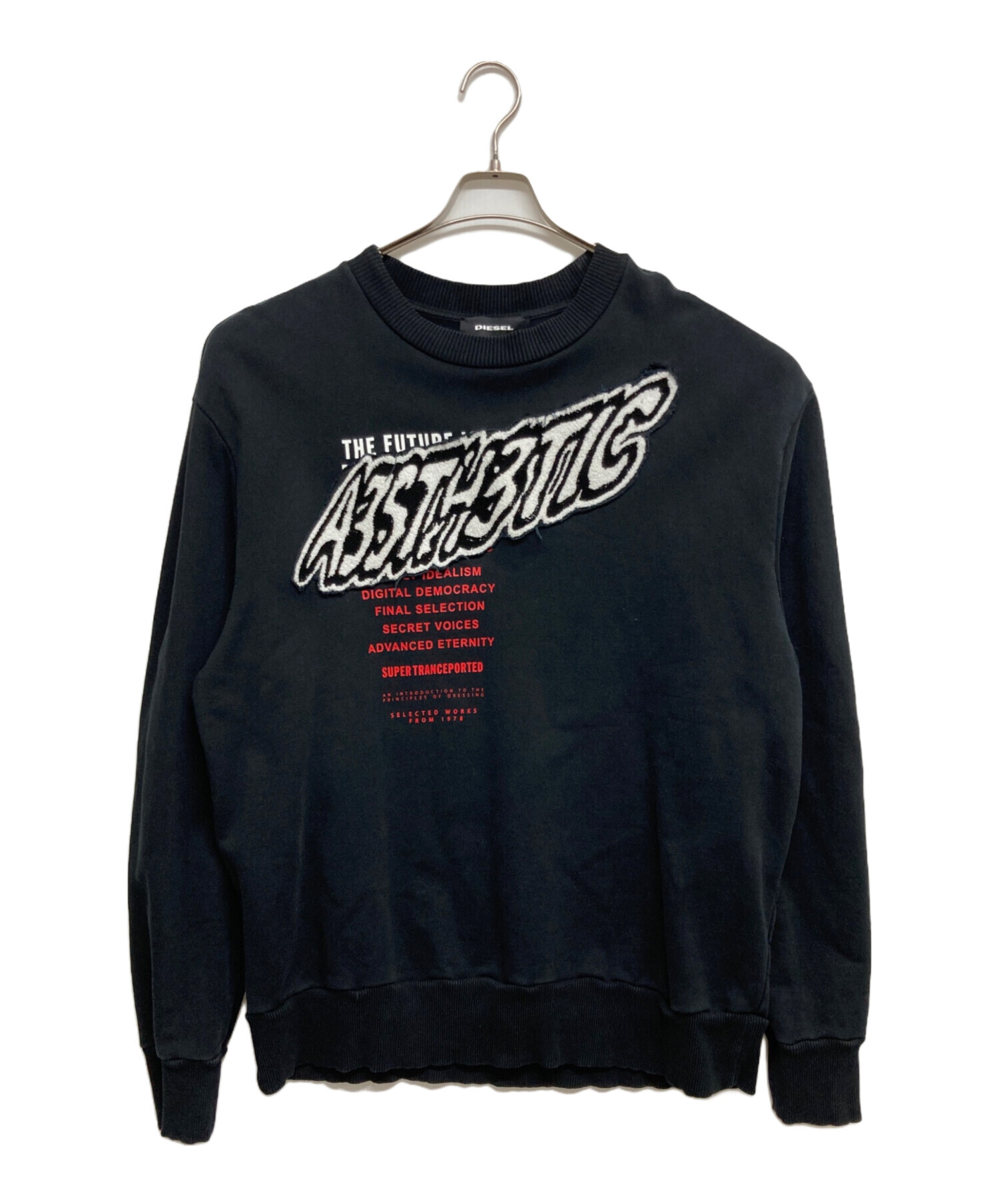 DIESEL ディーゼル　スウェット　ブルゾン　Y2K 赤タグ　メンズ　黒 中古・古着通販】DIESEL (ディーゼル) スウェット ブラック サイズ:L