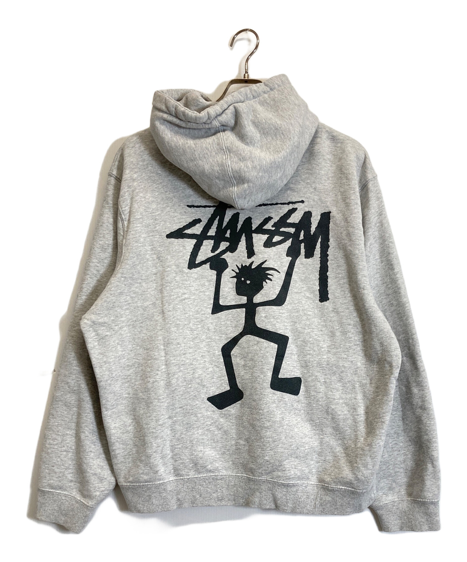 中古・古着通販】stussy (ステューシー) シャドーマンパーカー グレー