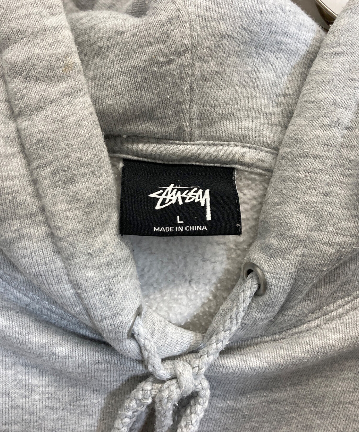 Stussy シャドーマンブラック パーカー Mサイズ 最高デザイン】ステューシー シャドーマン バッグロゴ パーカー 黒 超