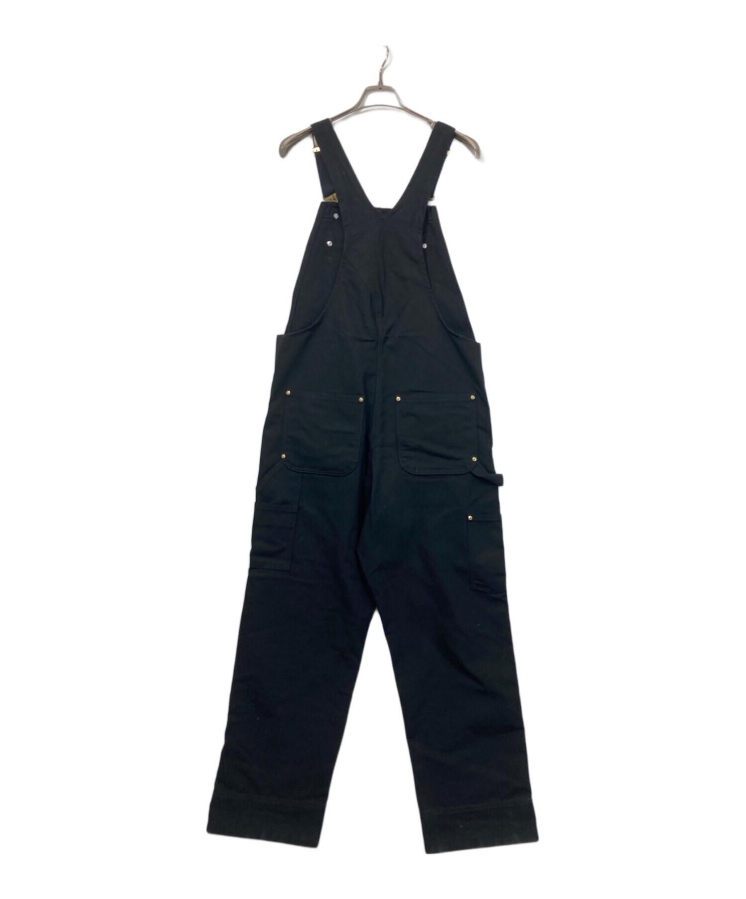 _*_様 Carhartt ブラック オーバーオール M 30×30ゴールド金具 中古・古着通販】CarHartt (カーハート) オーバーオール ブラック