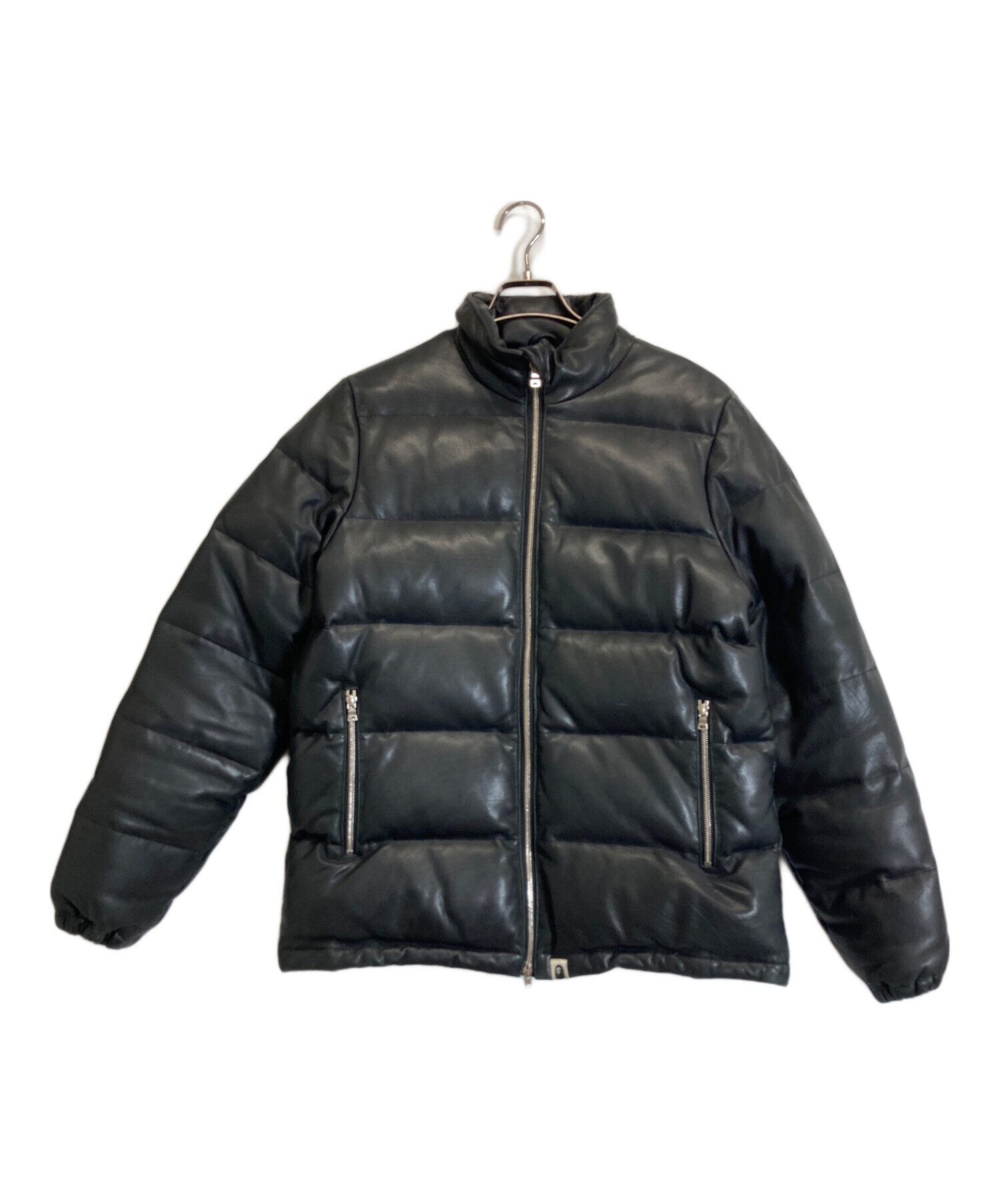 エイプ カウレザージャケット 中古・古着通販】A BATHING APE (ア ベイシング エイプ) カウレザーW