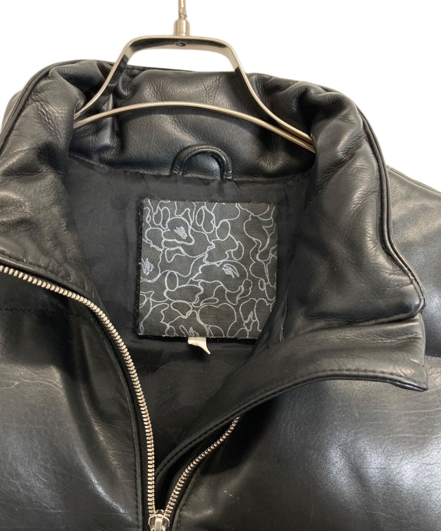 中古・古着通販】A BATHING APE (ア ベイシング エイプ) カウレザーW
