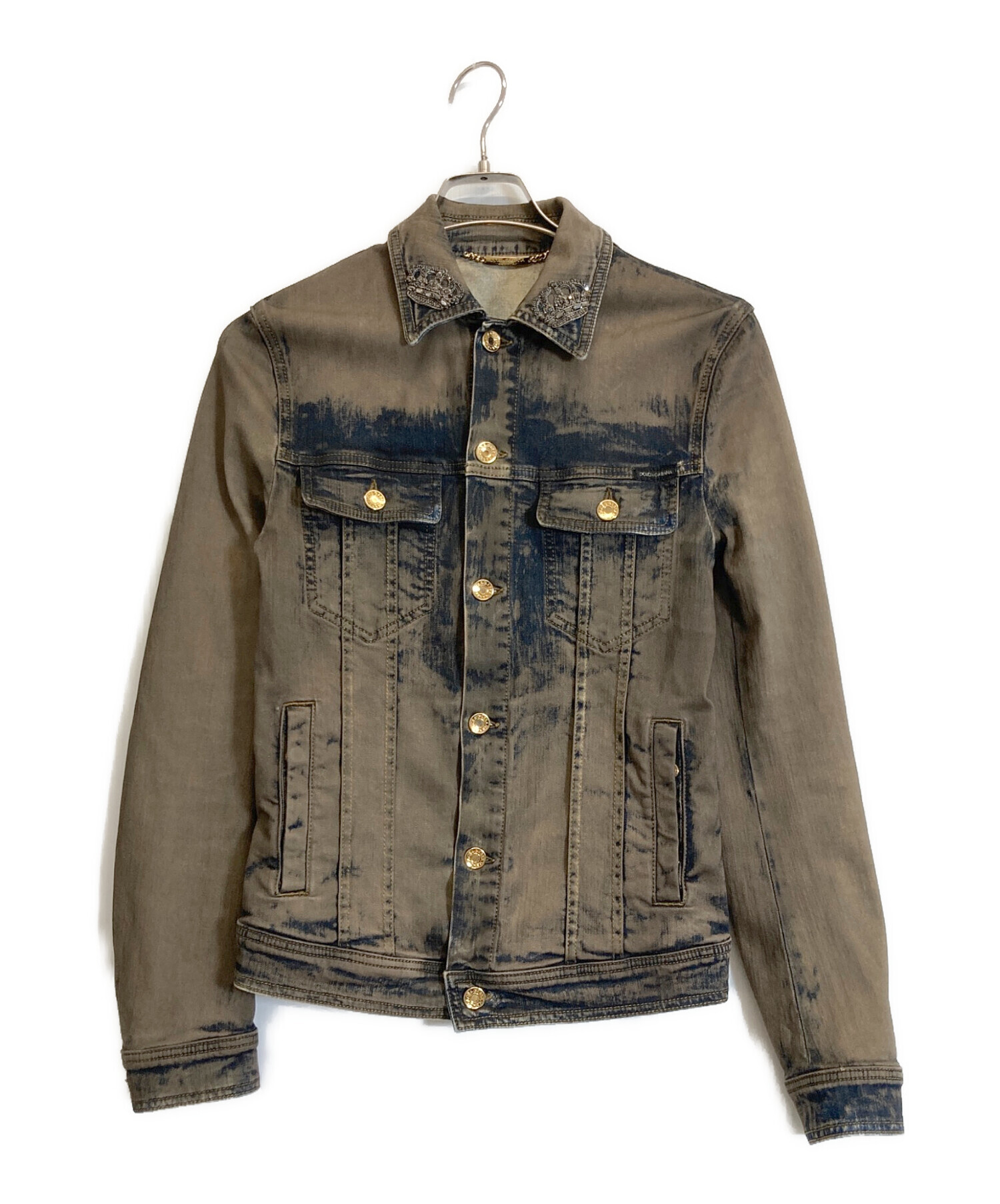 希少 DOLCE&GABBANA　カルガンゴートデニムジャケット　44サイズ 中古・古着通販】DOLCE & GABBANA (ドルチェ＆ガッバーナ) ビジュー