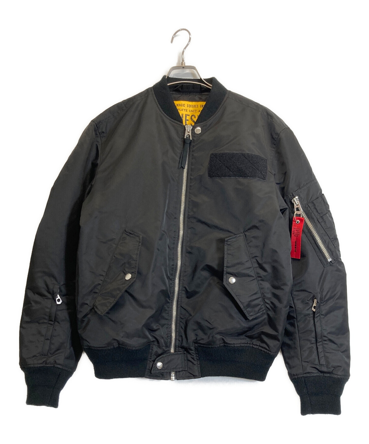 中古・古着通販】DIESEL (ディーゼル) MA-1ジャケット ブラック サイズ