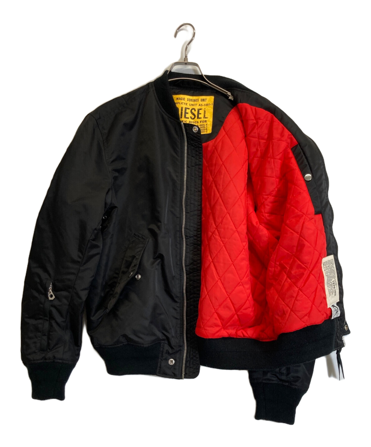 中古・古着通販】DIESEL (ディーゼル) MA-1ジャケット ブラック サイズ 中古・古着通販】DIESEL (ディーゼル) MA-1ジャケット ブラック サイズ