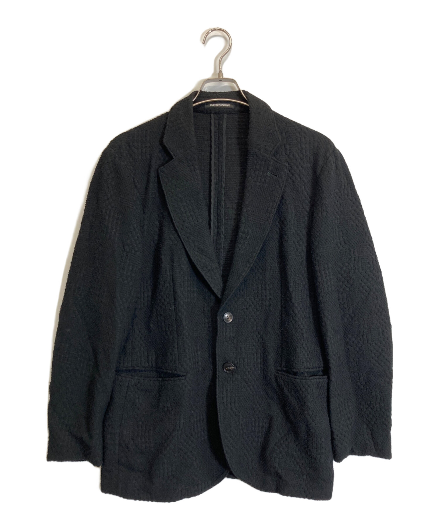 EMPORIO ARMANI ブラック テーラードジャケット 中古・古着通販】EMPORIO ARMANI (エンポリオ アルマーニ) テーラード