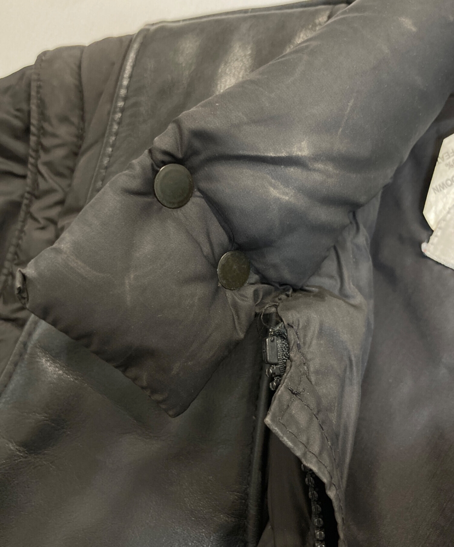 中古・古着通販】Schott (ショット) レザーベストドッキングダウン 