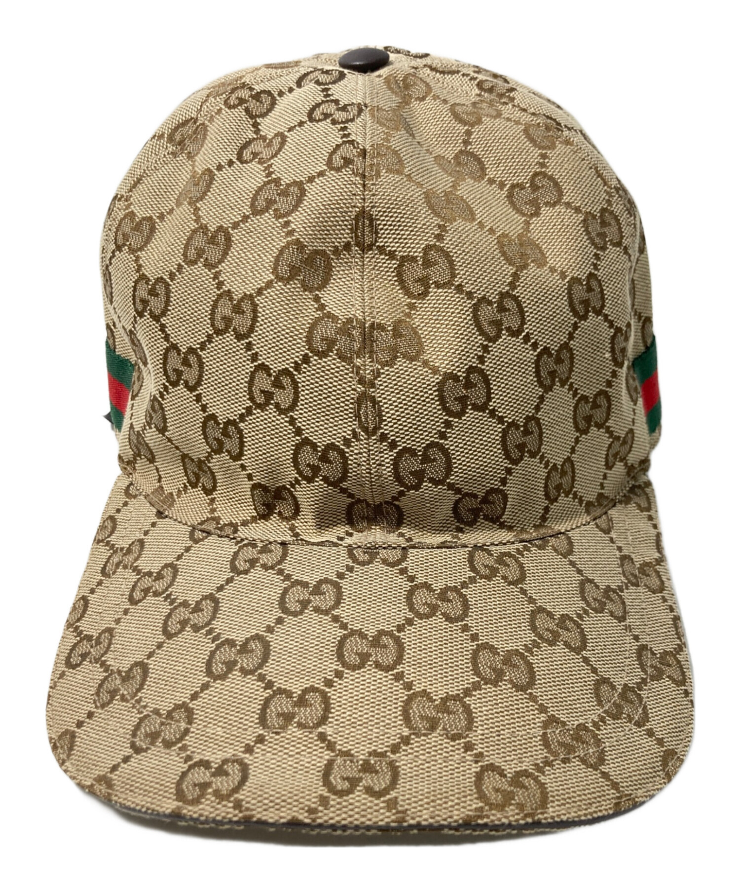 通販 ショップ GUCCI GGキャンバス シェリーライン キャップ 60サイズ 