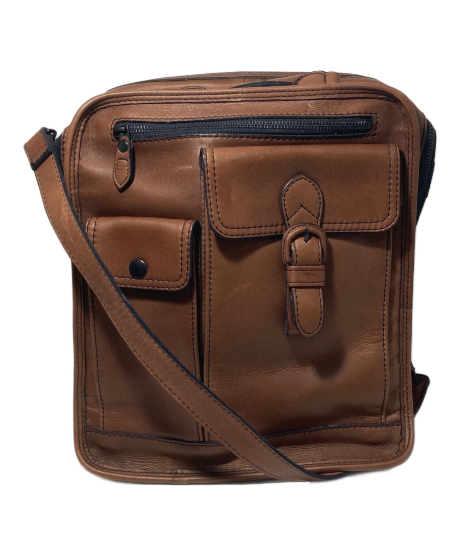 中古・古着通販】PORTER (ポーター) ショルダーバッグ ブラウン 中古・古着通販】PORTER (ポーター) ショルダーバッグ ブラウン
