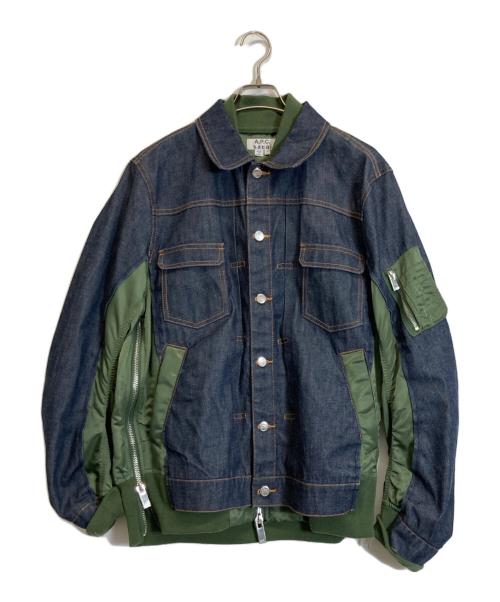 【試着のみ美品】Sacai A.P.C. デニムジャケット apc XXS 中古・古着通販】sacai (サカイ) A.P.C. (アーペーセー) EIMI denim