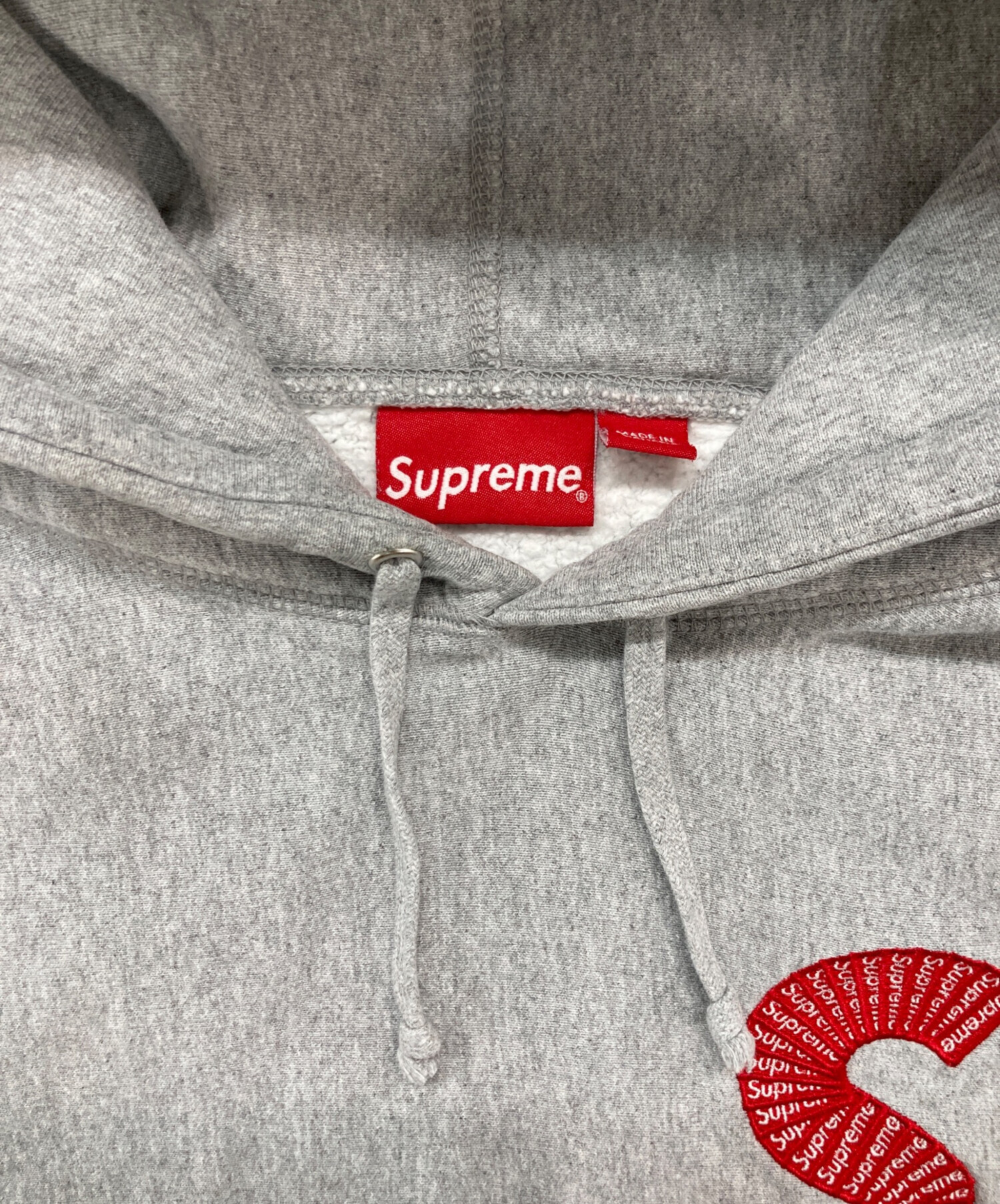 中古・古着通販】Supreme (シュプリーム) Sロゴパーカー グレー サイズ 