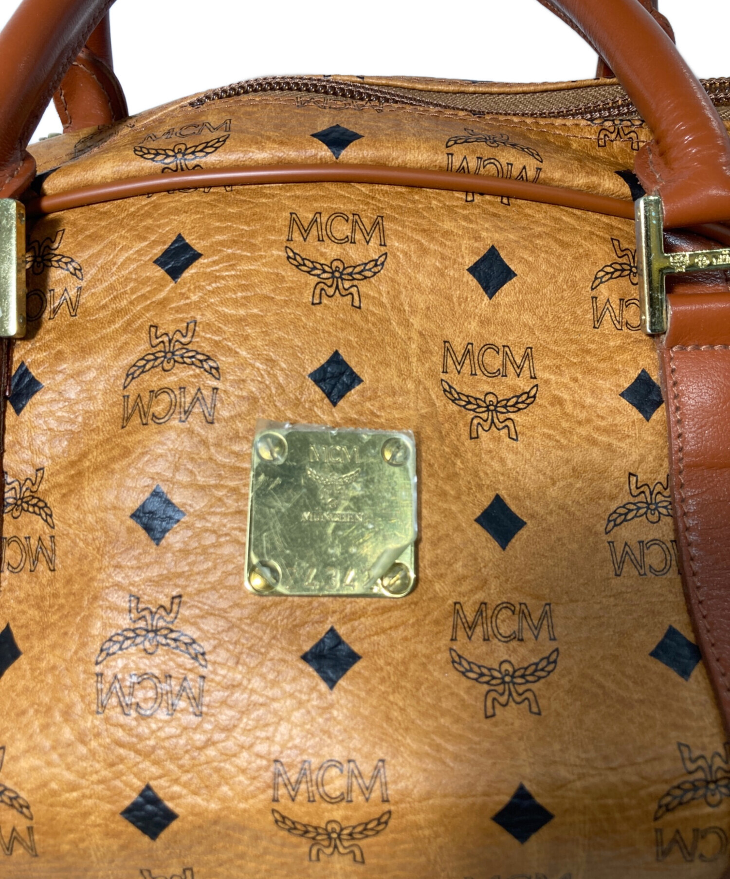中古・古着通販】MCM (エムシーエム) ボストンバッグ ブラウン